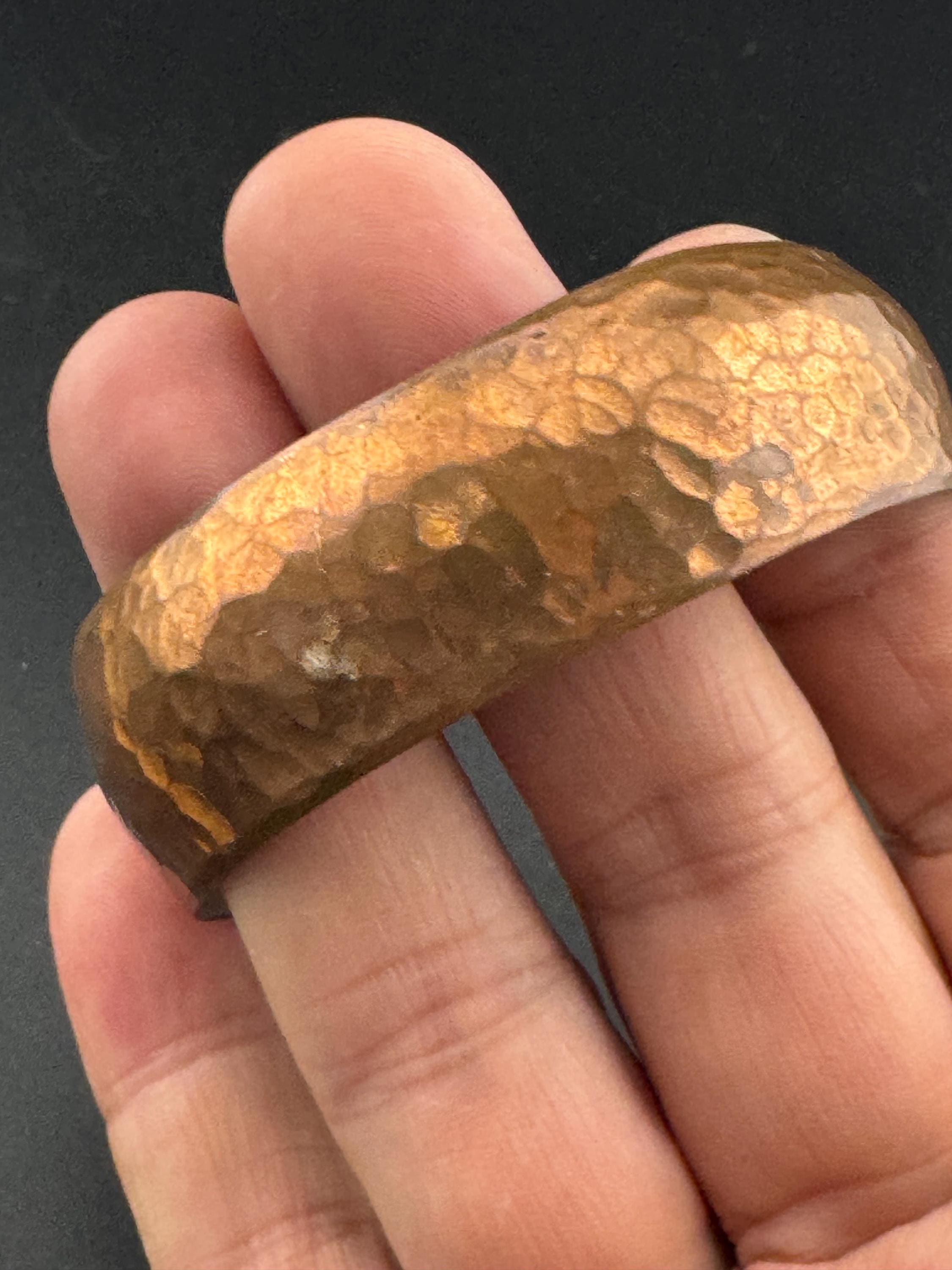 Vintage Copper Cuff Bangle: Wide Open Boho Bracelet