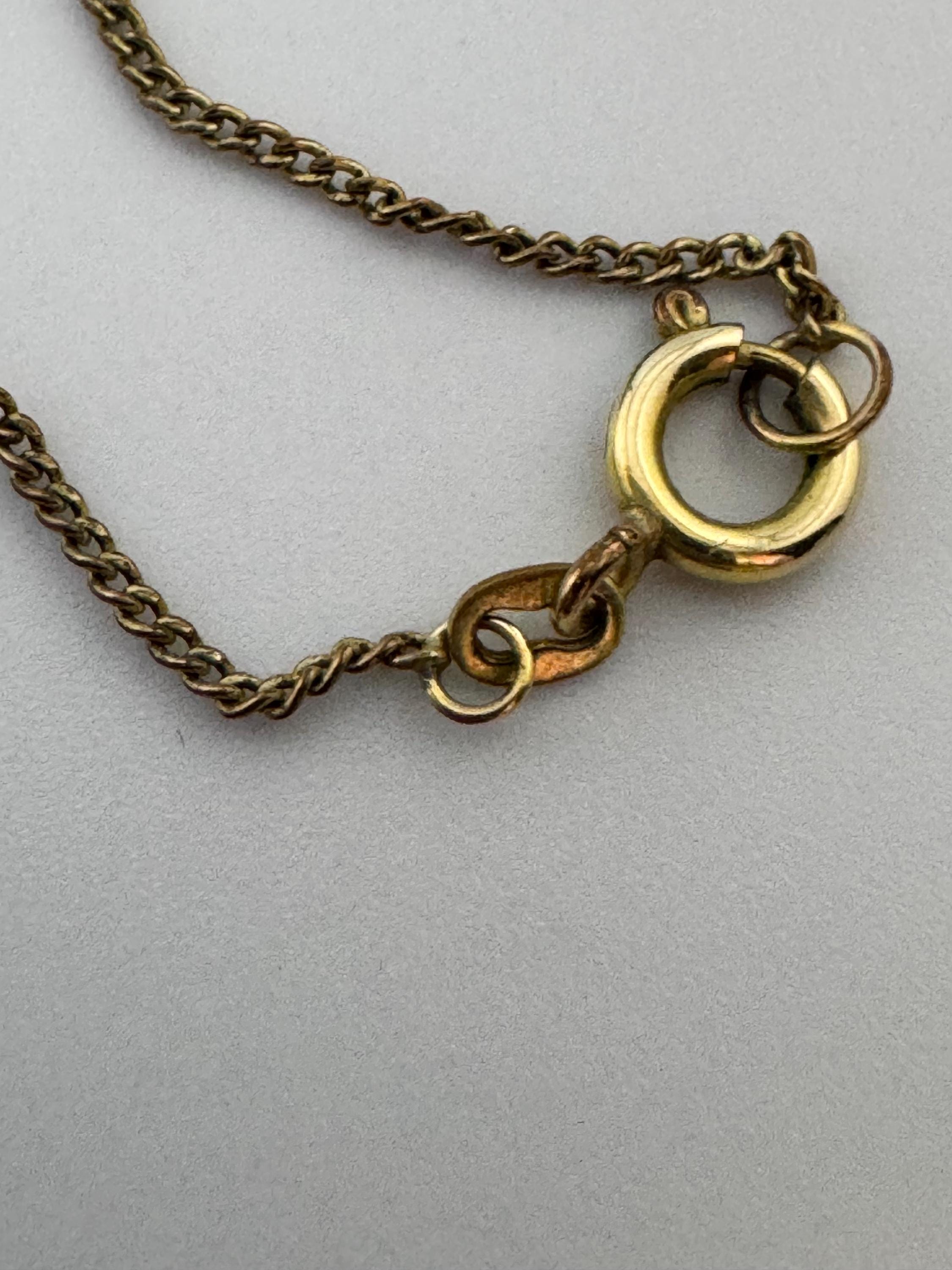 Signed K&L Kordes and Lichtenfels rolled gold amethyst purple  gemstone pendant necklace 46cm