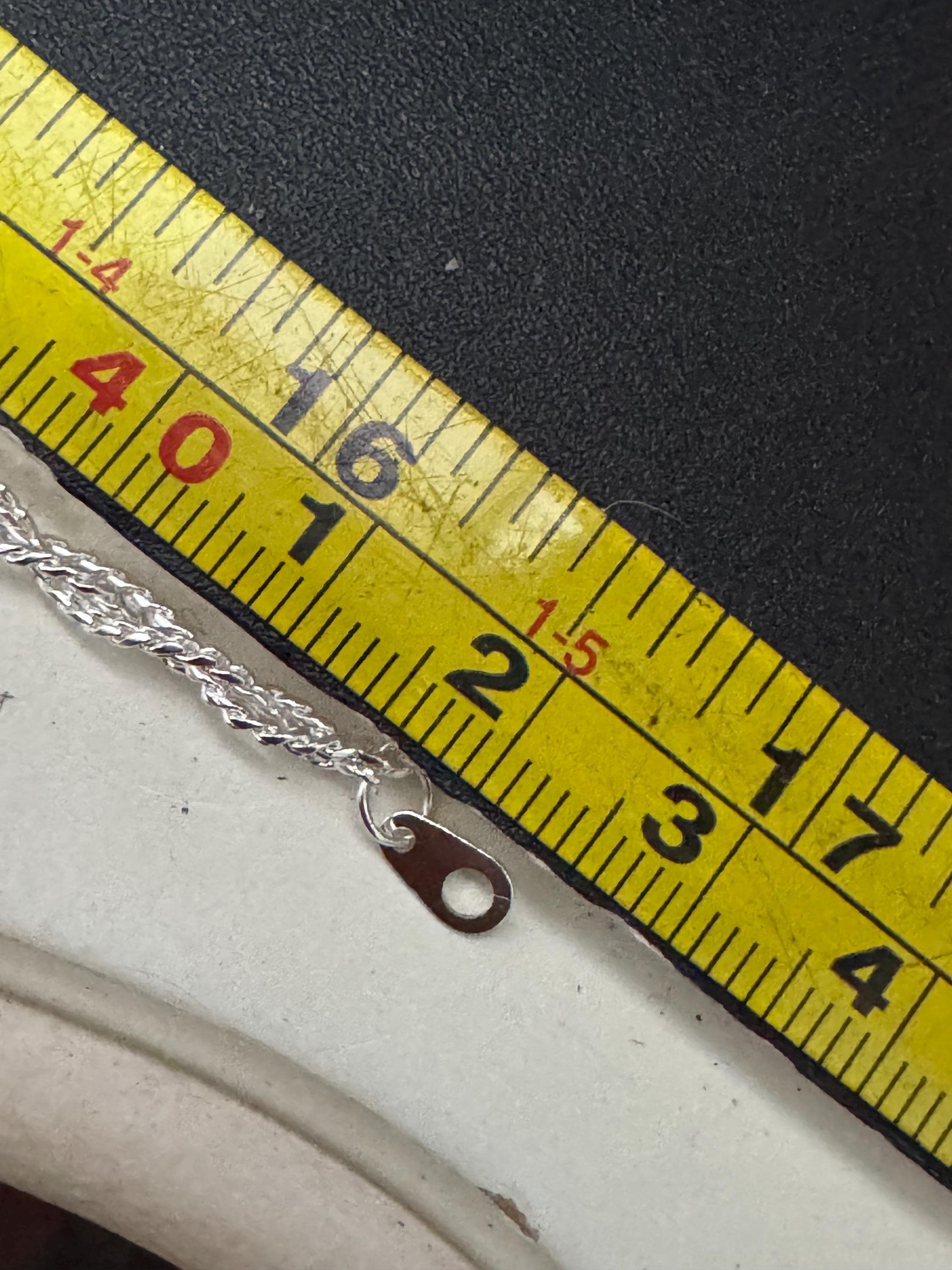 Retro 80s short 42.5cm woven silver plated twisted chain necklace