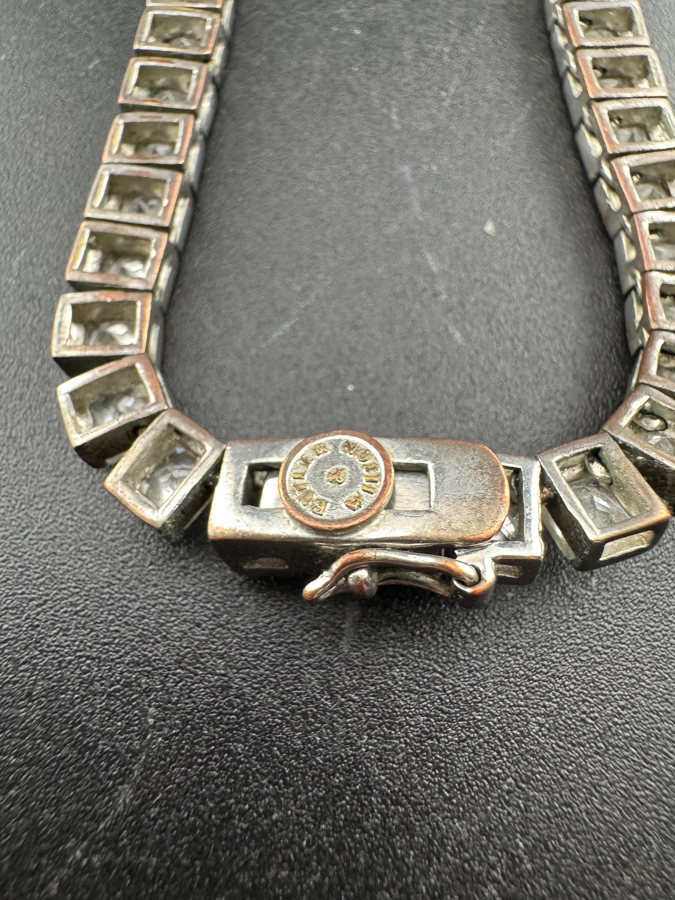 Signed Butler & Wilson Vintage Diamanté Rhinestone Necklace