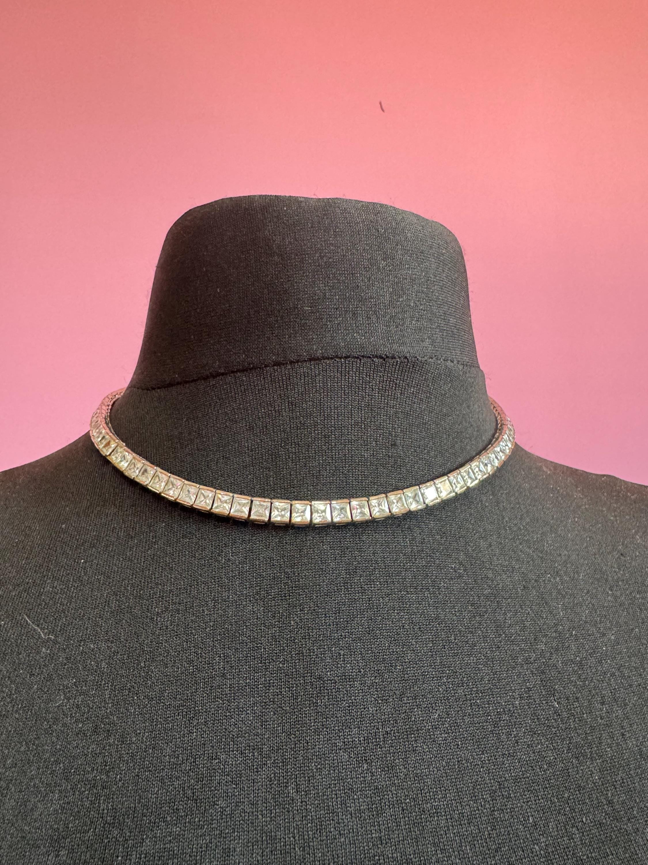 Signed Butler & Wilson Vintage Diamanté Rhinestone Necklace