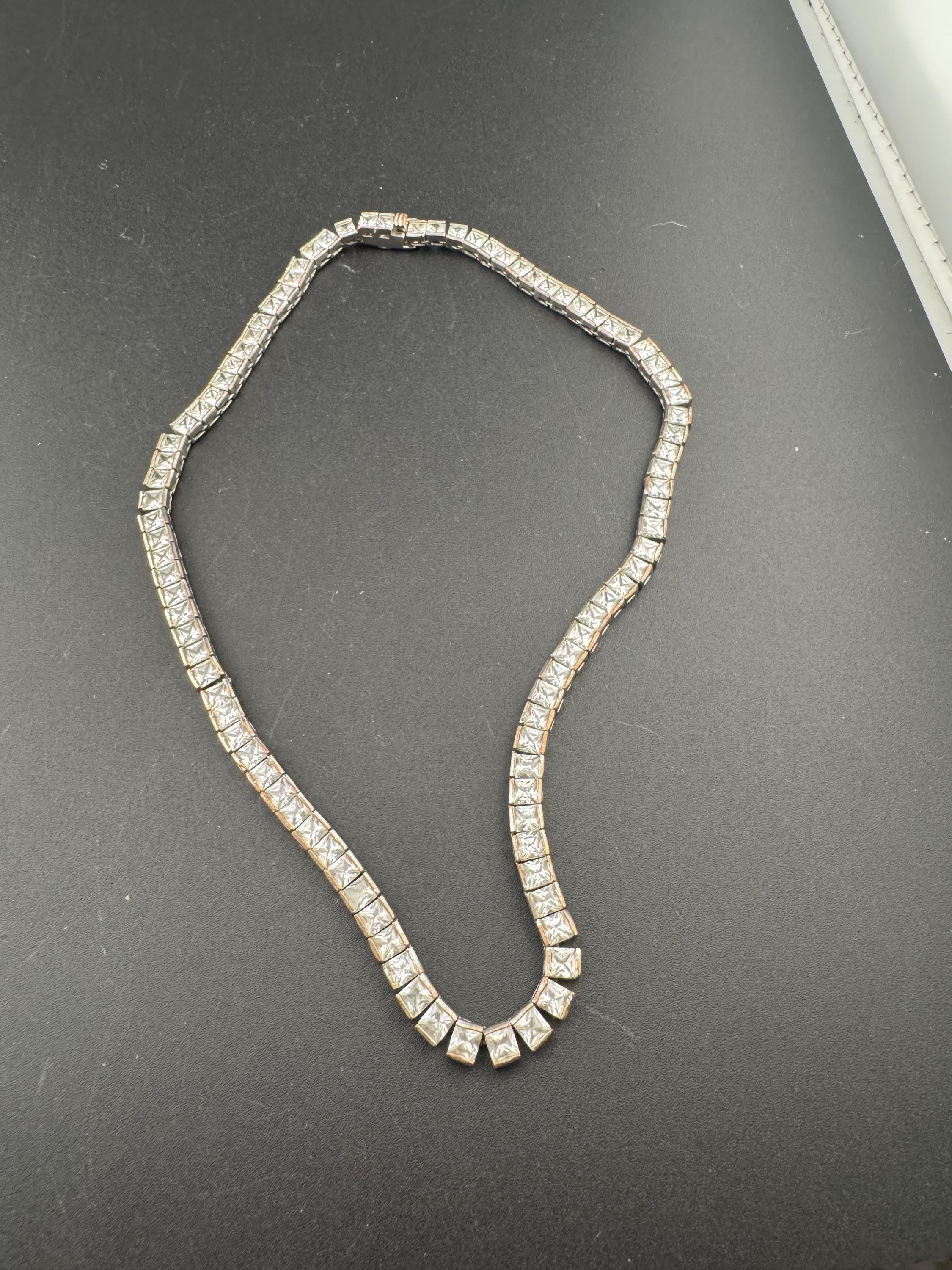 Signed Butler & Wilson Vintage Diamanté Rhinestone Necklace