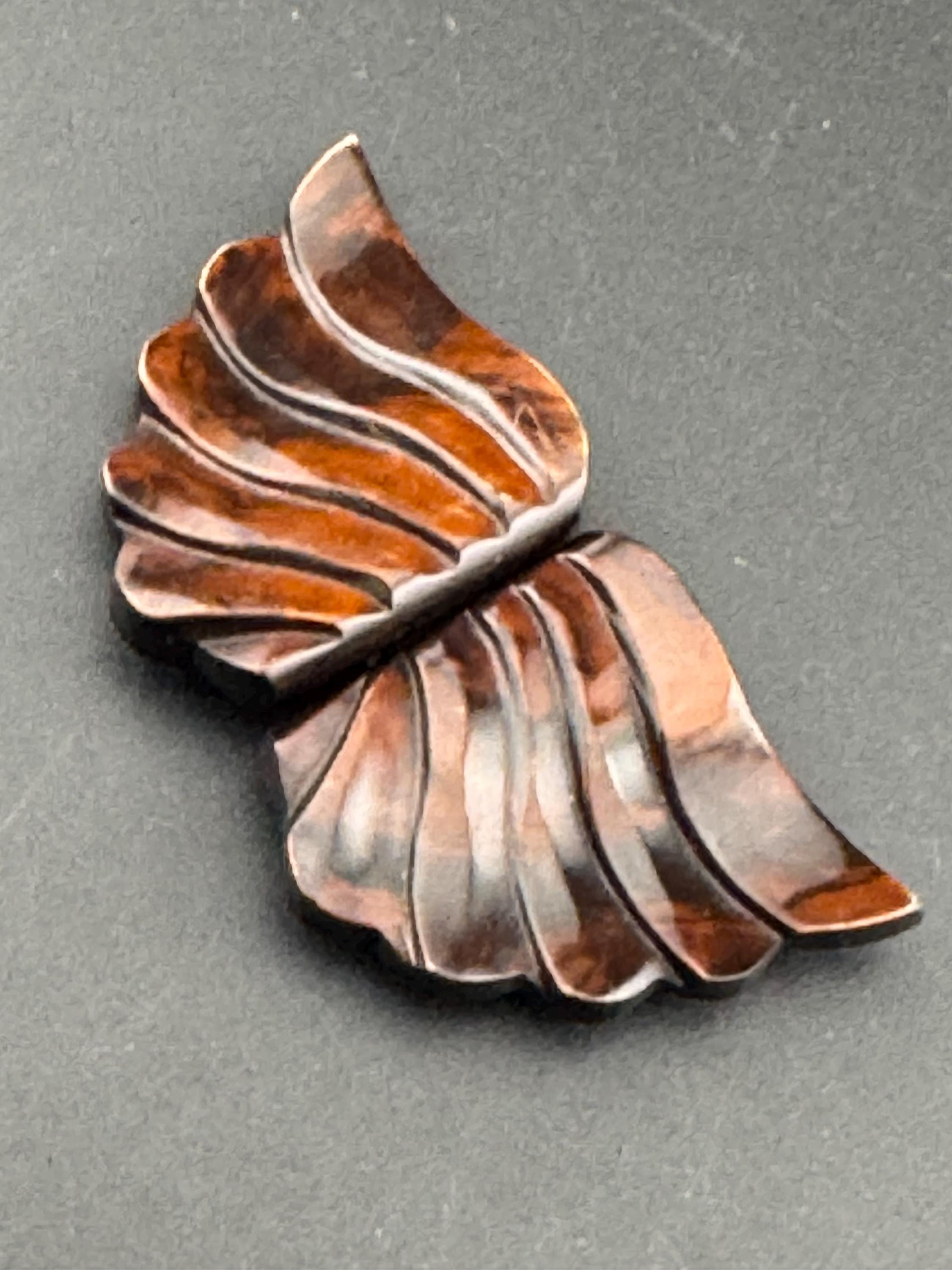 True Art Deco 2 part BROWN early plastic geometric belt buckle as found