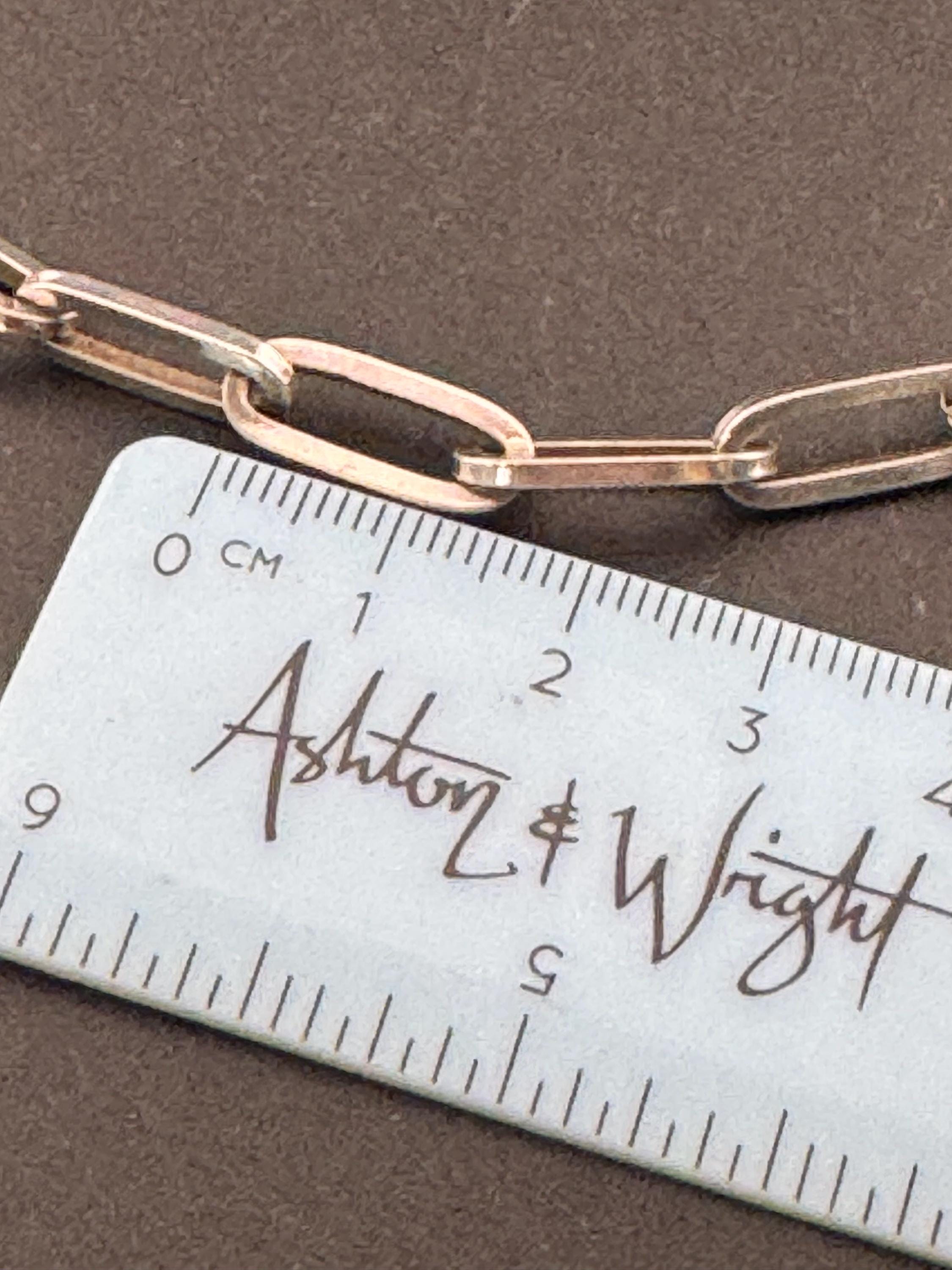 Vintage Sterling Silver Curb Link Chain Necklace & Bracelet Set