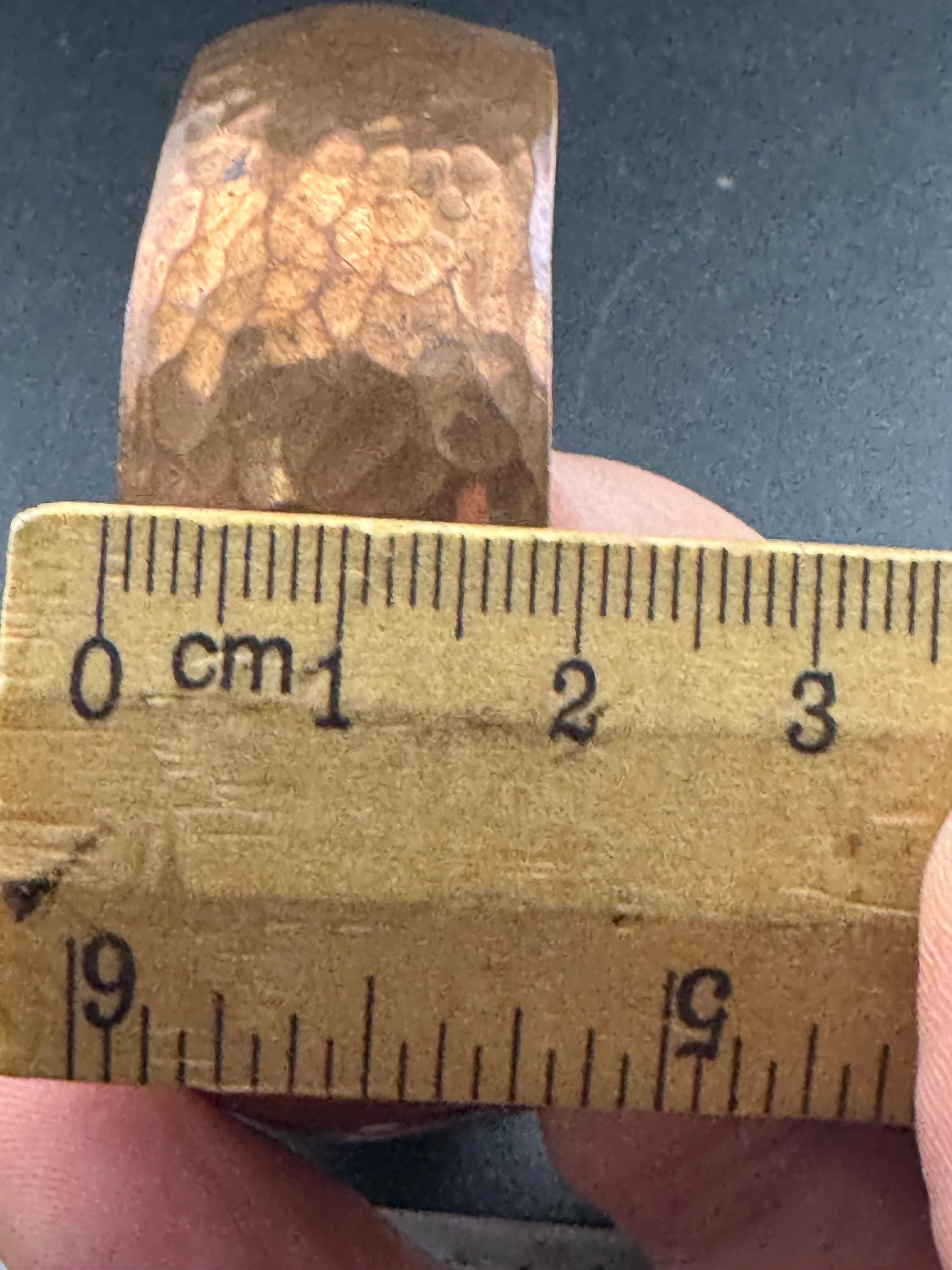 Vintage Copper Cuff Bangle: Wide Open Boho Bracelet