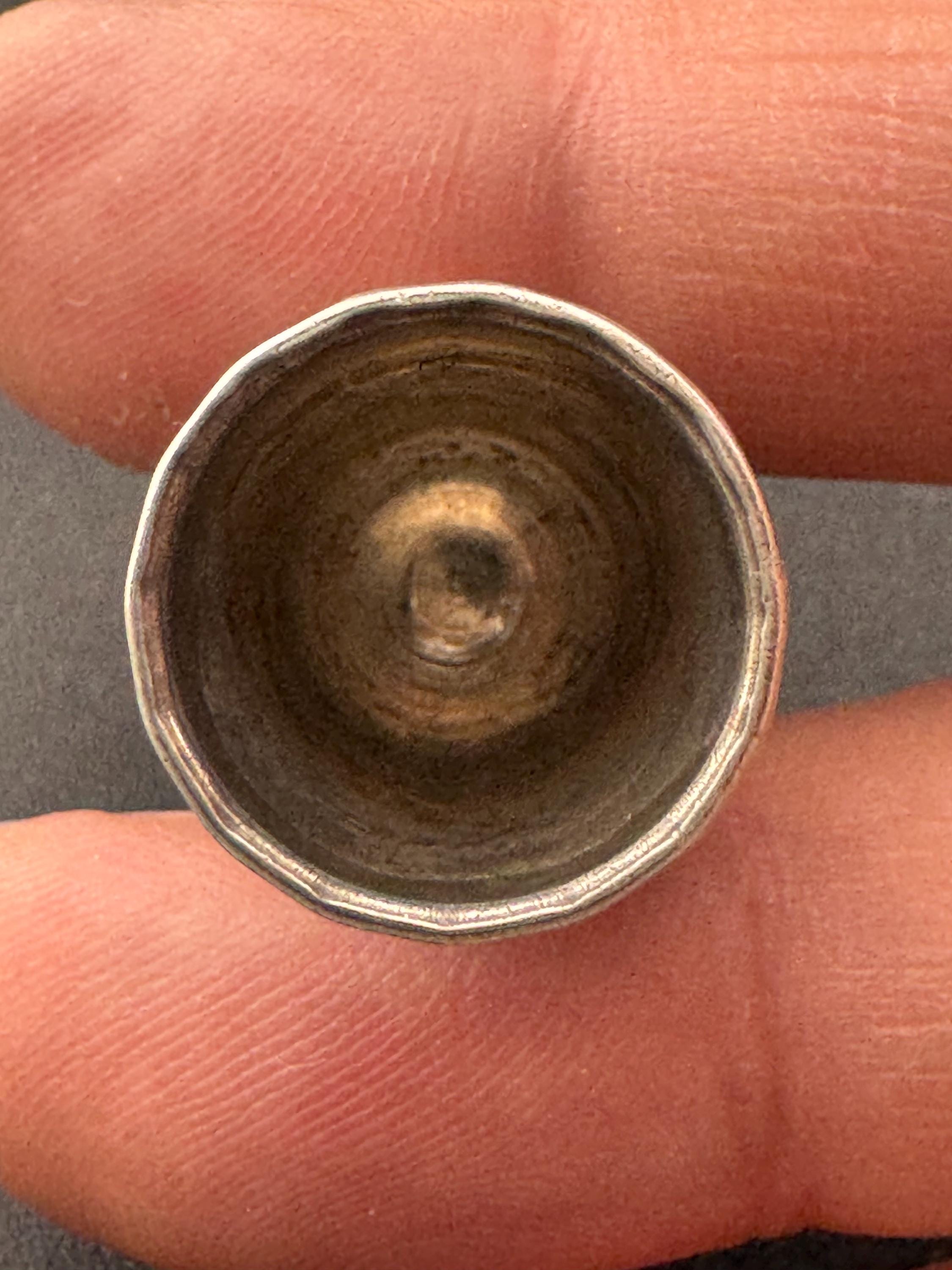 Antique hallmarked 925 English Sterling silver thimble 4.1 grams