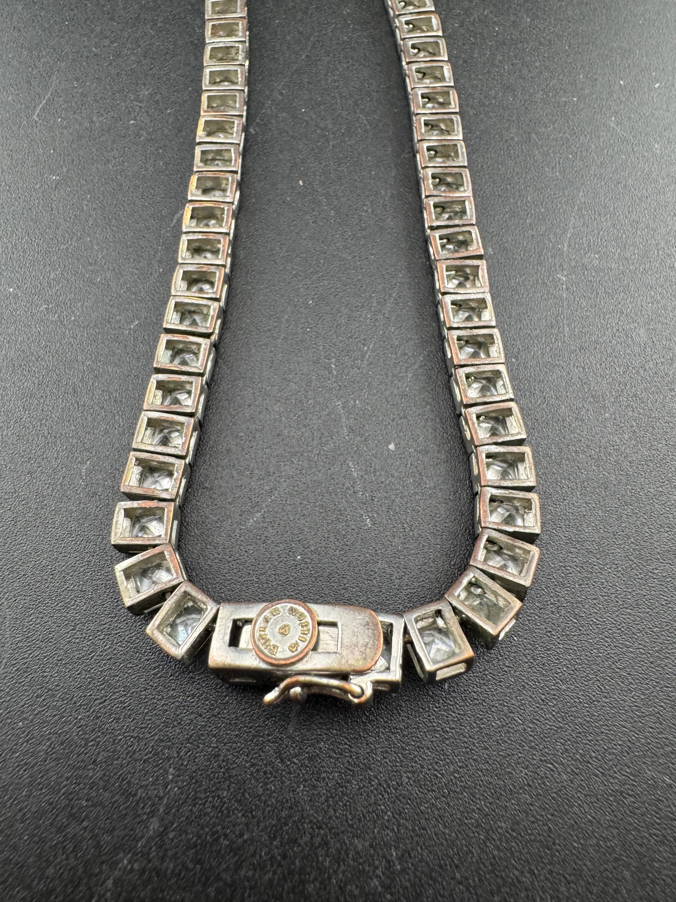 Signed Butler & Wilson Vintage Diamanté Rhinestone Necklace