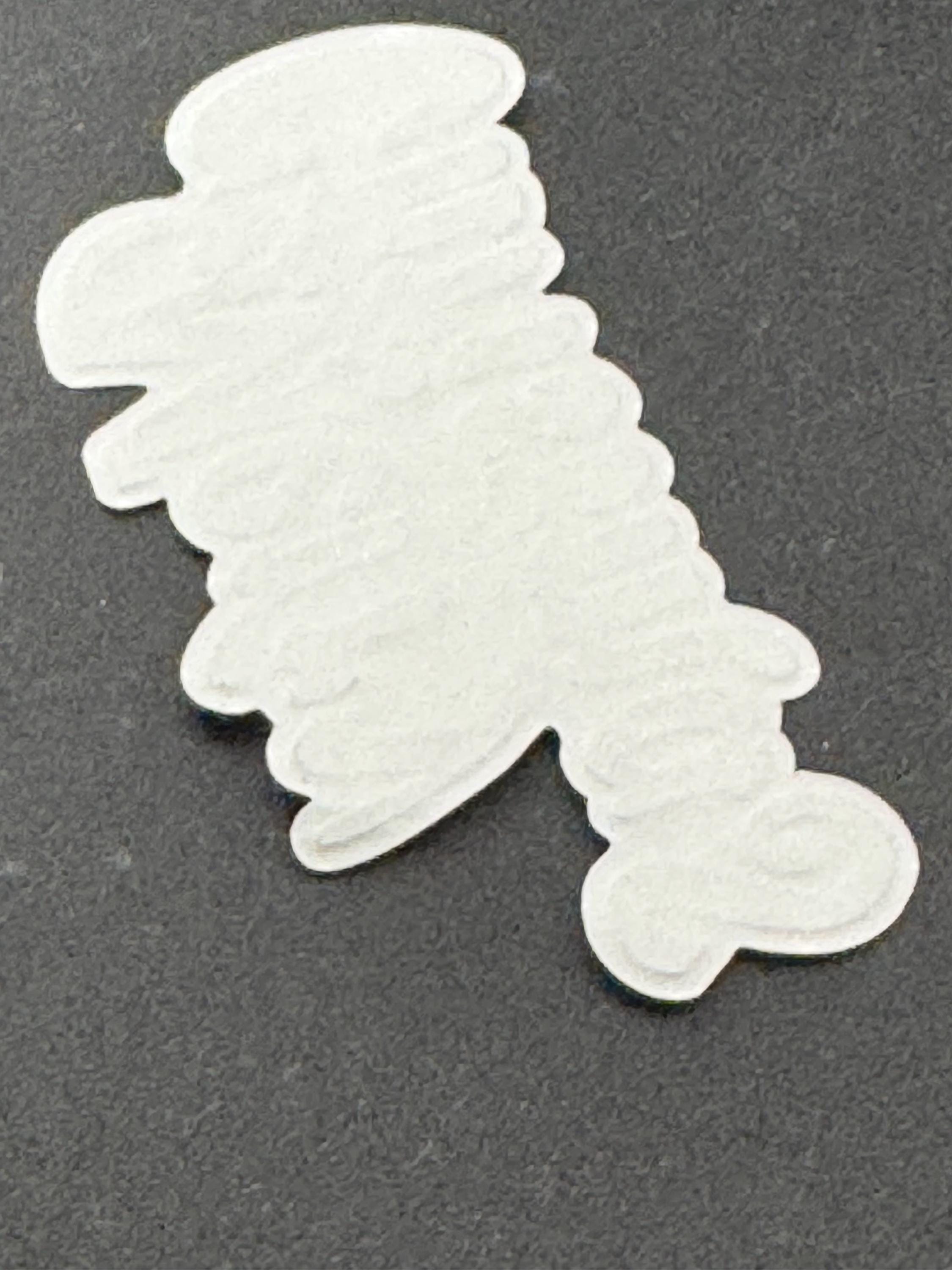 Vintage Merry Christmas Cake Topper: 1960s Cardboard Decoration