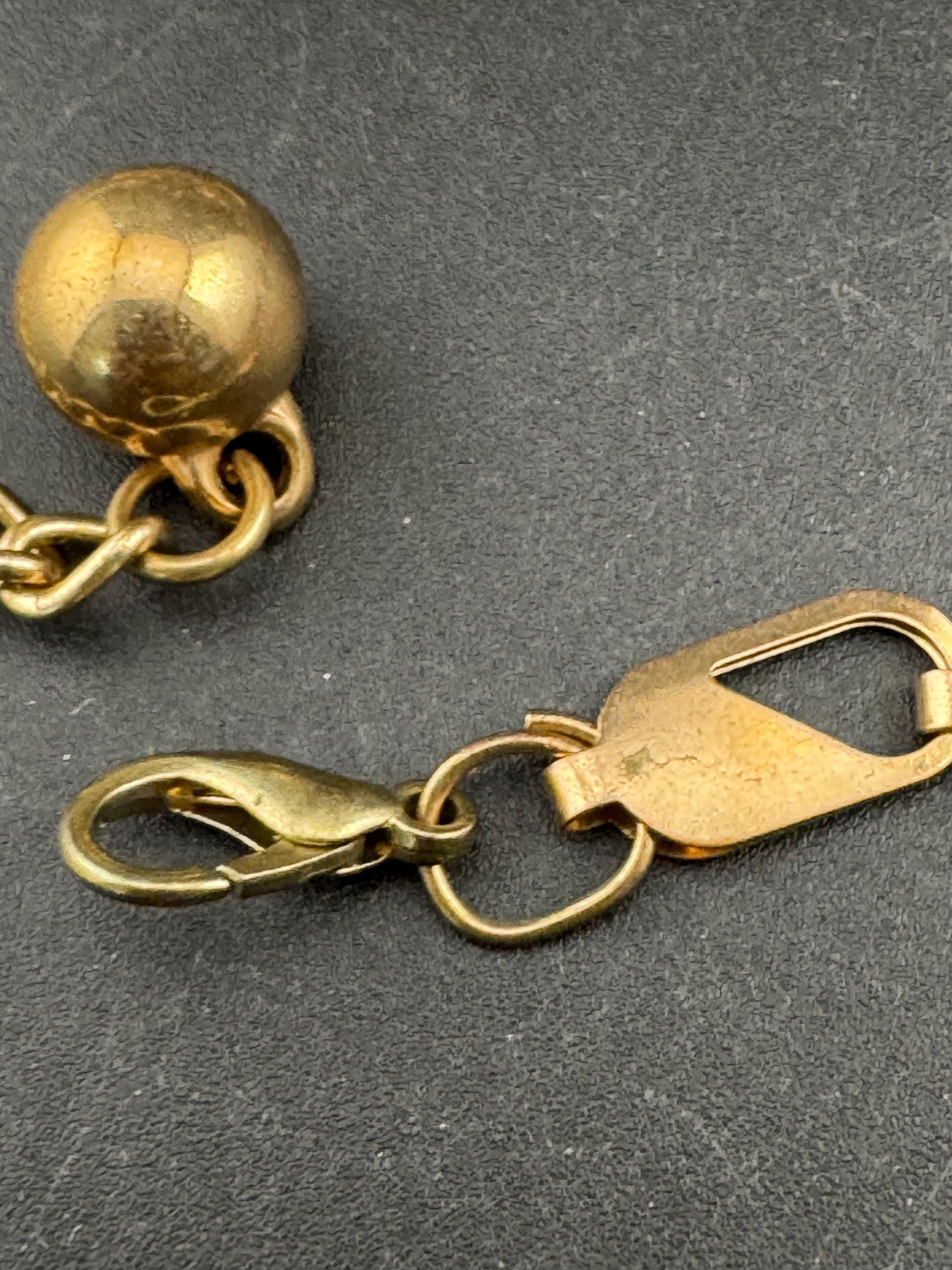 Vintage lightweight dark copper gold tone skinny chain link belt 80-94cm