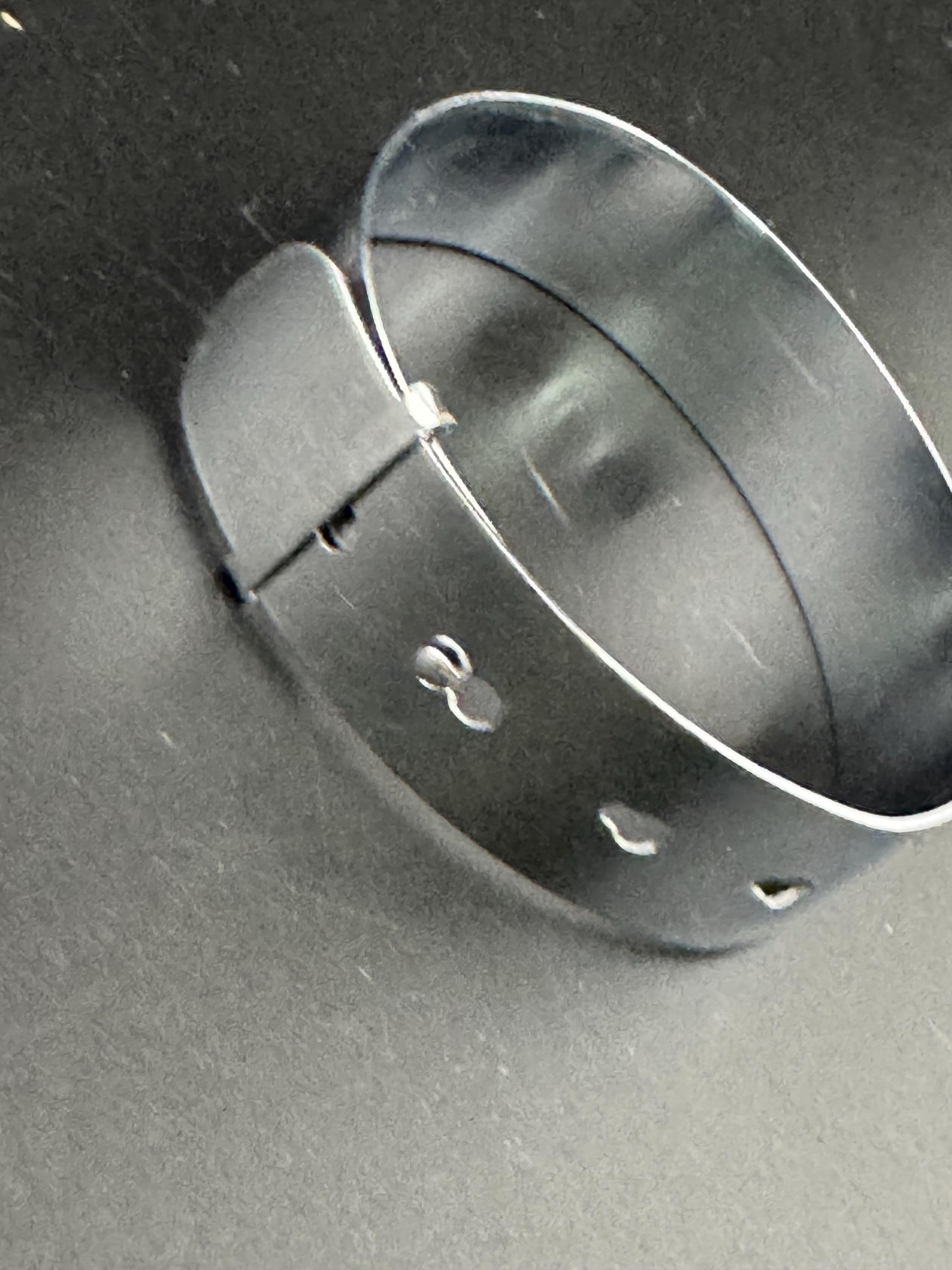 Art Deco belt Buckle Bangle chrome bracelet vintage wide silver tone sheen metal 1930s 1940s 1950s