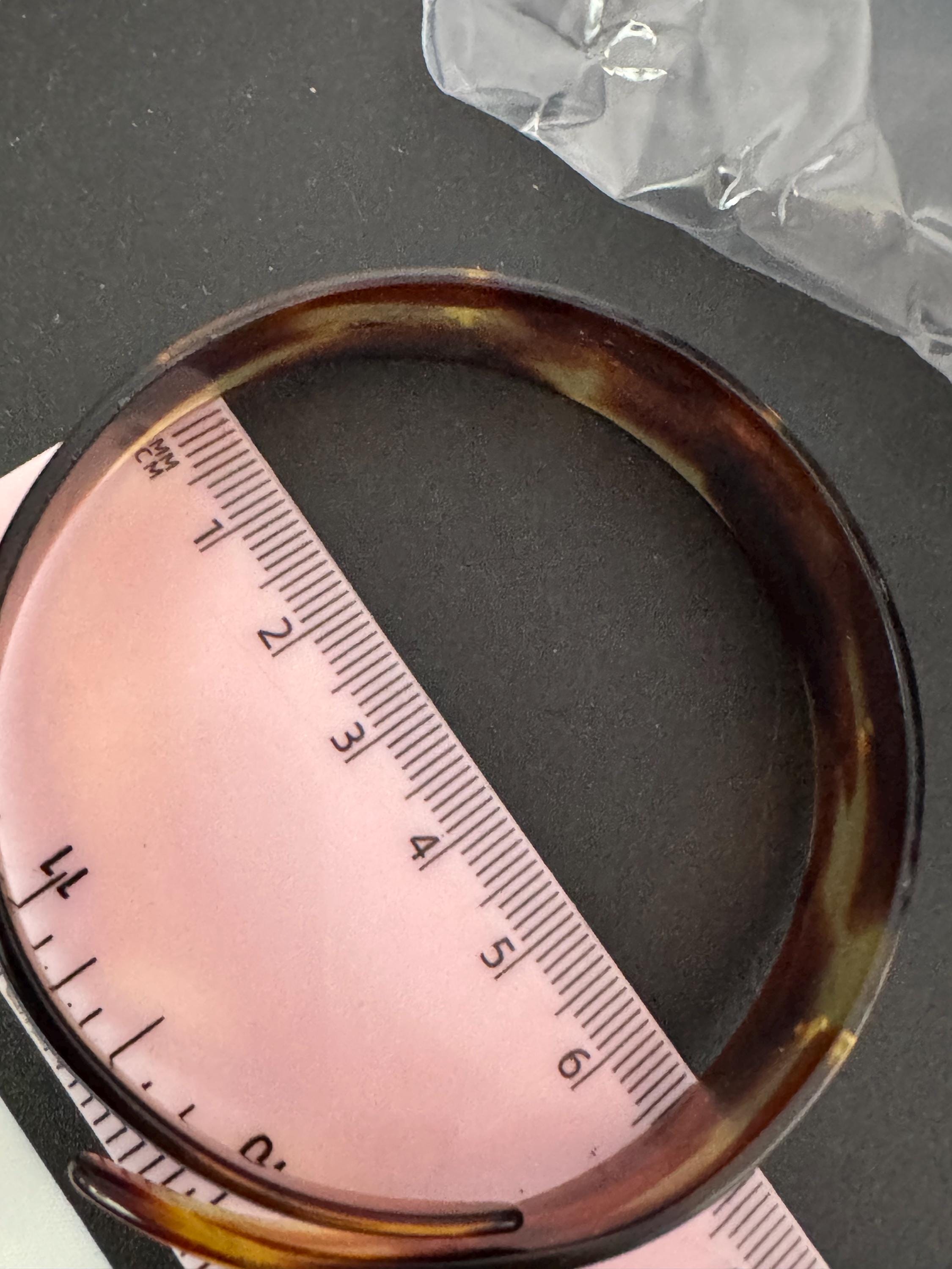 Art Deco Galalith Bangle Bracelet: Faux Tortoiseshell Celluloid, Paste Stones