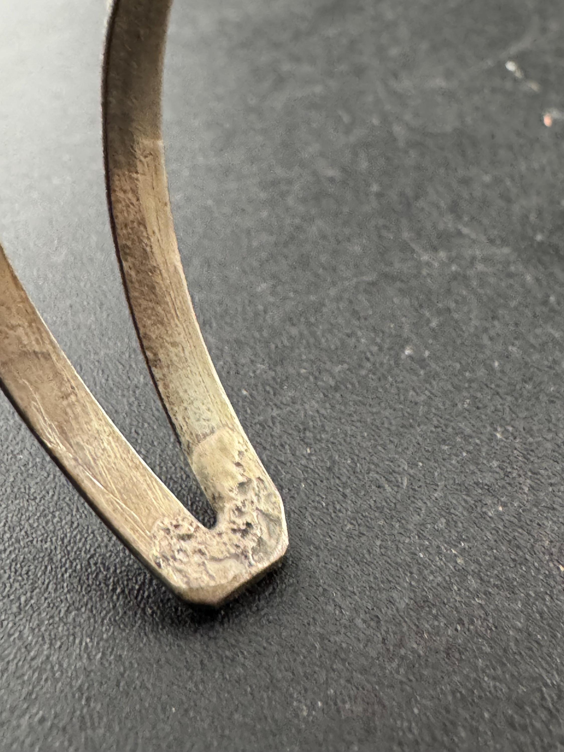 Antique Turquoise Sterling Silver Cuff Bracelet: Southwestern Bangle