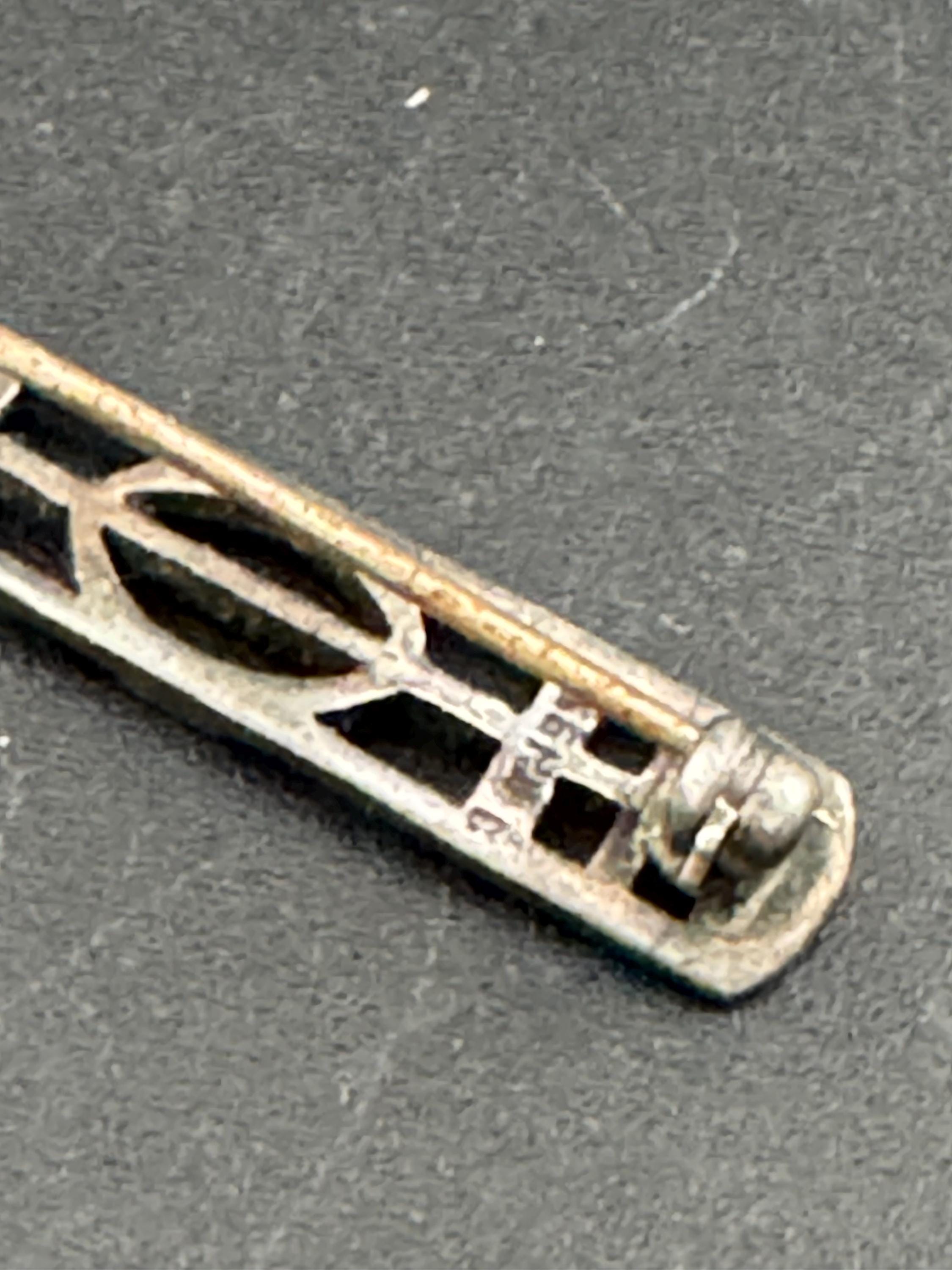 Kit Heath 1995 Sterling silver 925 art nouveau Rennie mackintish style floral Brooch 3.3cm