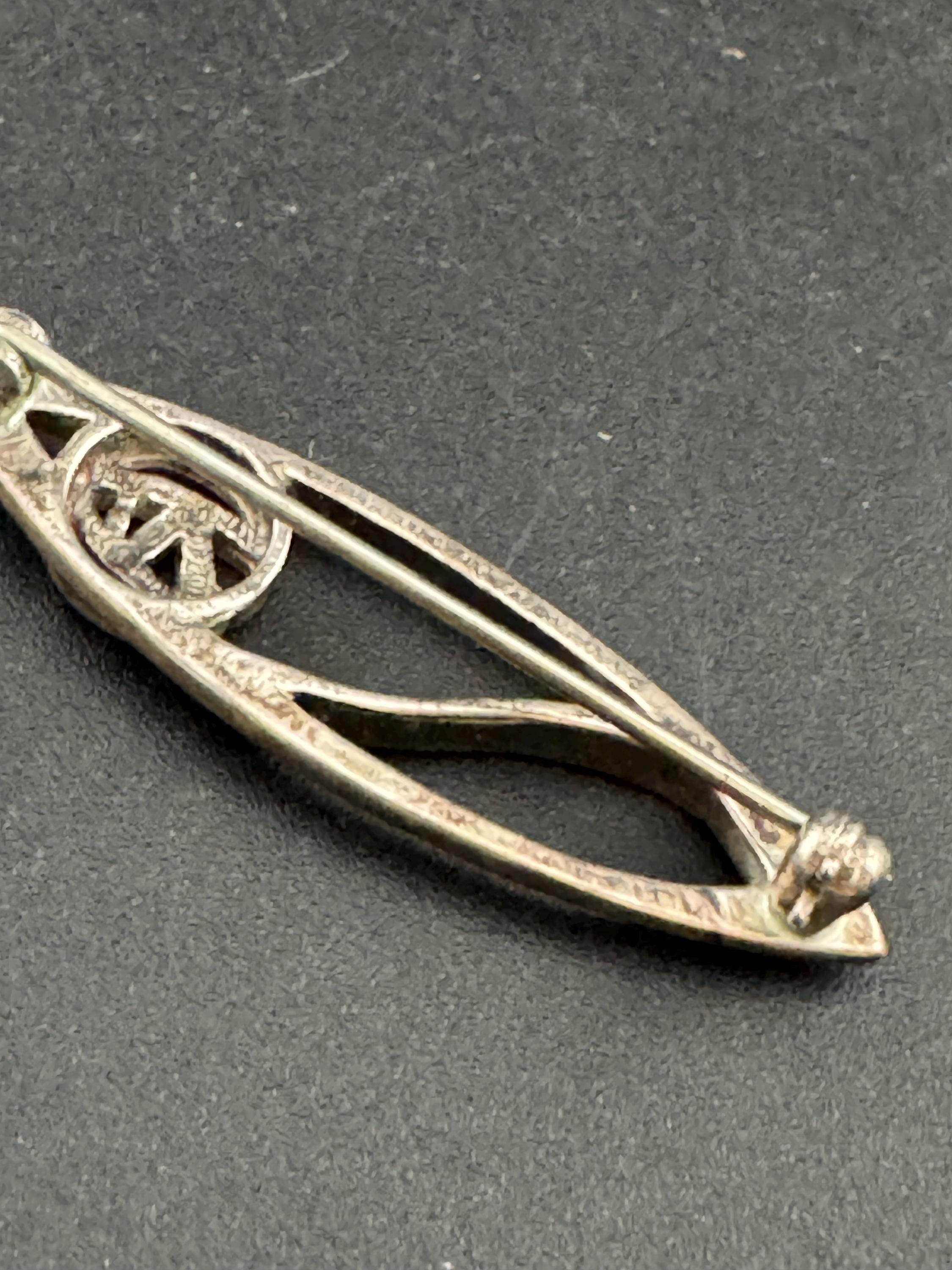 Sterling Silver Rennie Mackintosh Style Floral Brooch: Arts & Crafts Jewelry