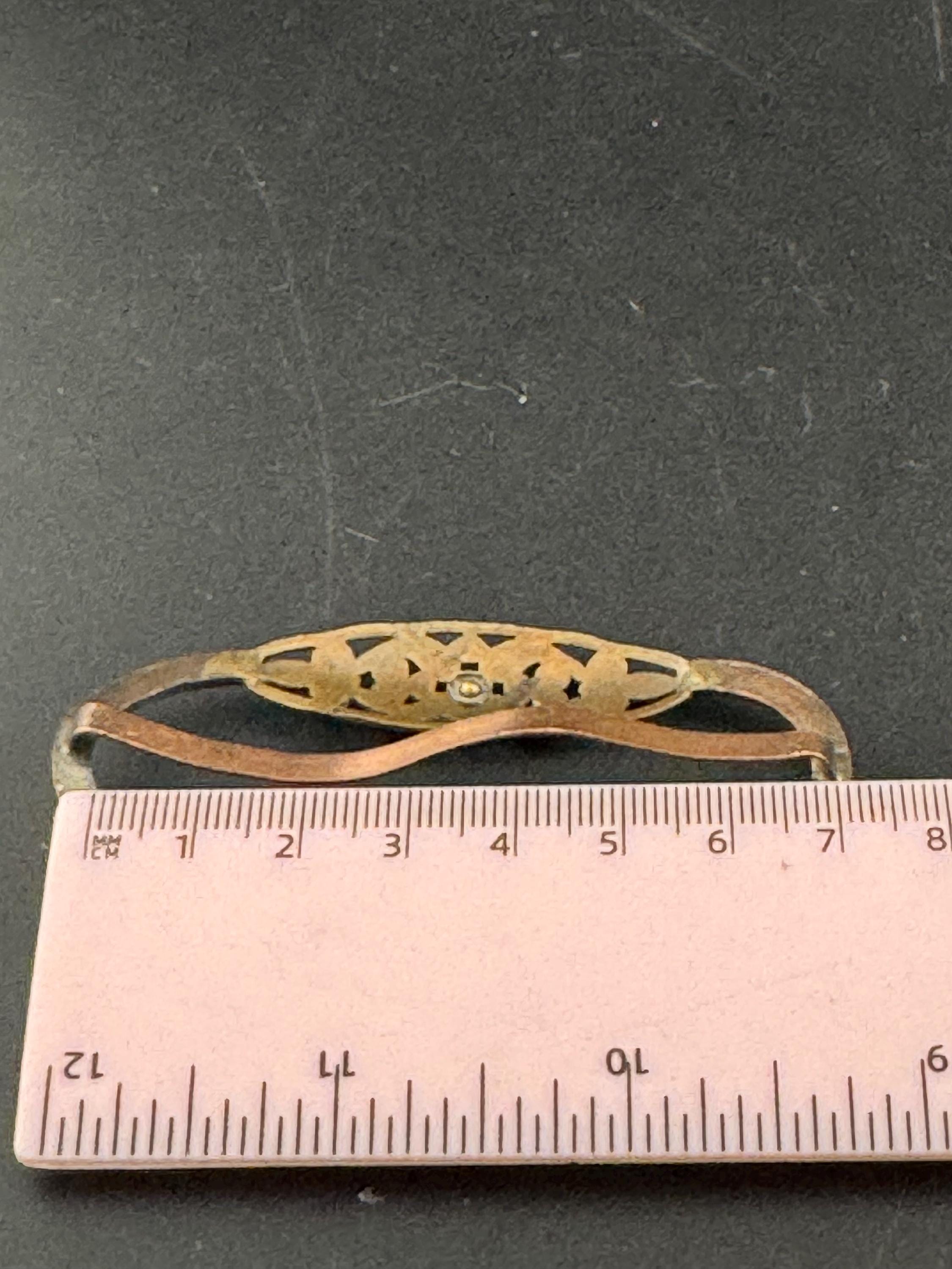 Vintage Czech Gold Tone Diamante Belt Buckle: Rhinestone Wedding Adornment