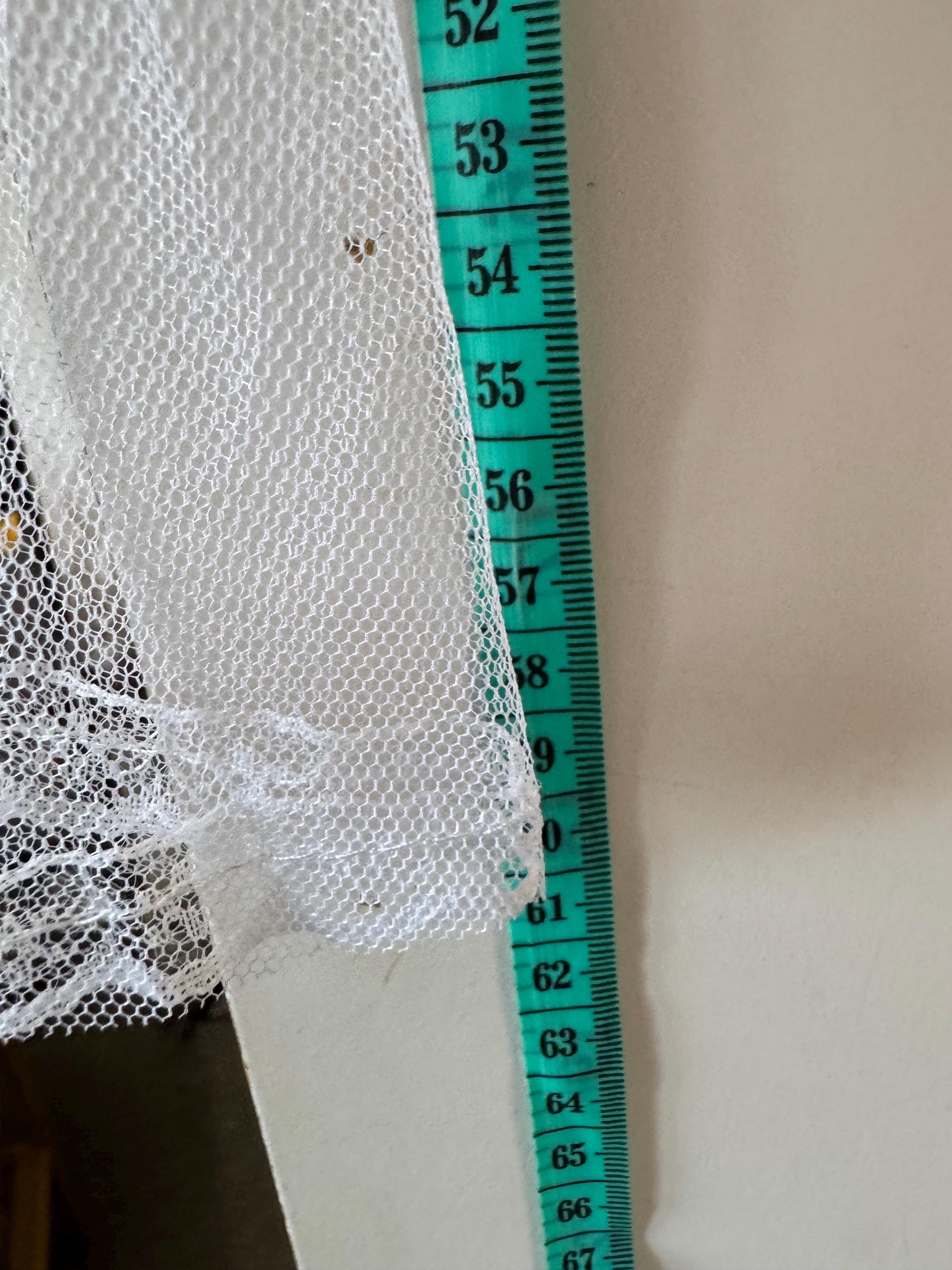 Dolls white lace wedding veil:  sugar craft Wedding cake topper