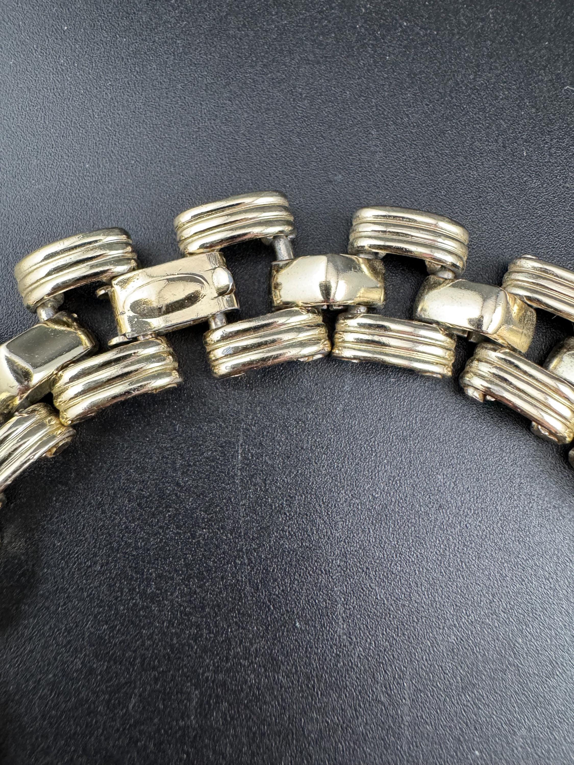 Vintage Petra Egyptian Revival Choker: Gold Tone Wide Panel Necklace