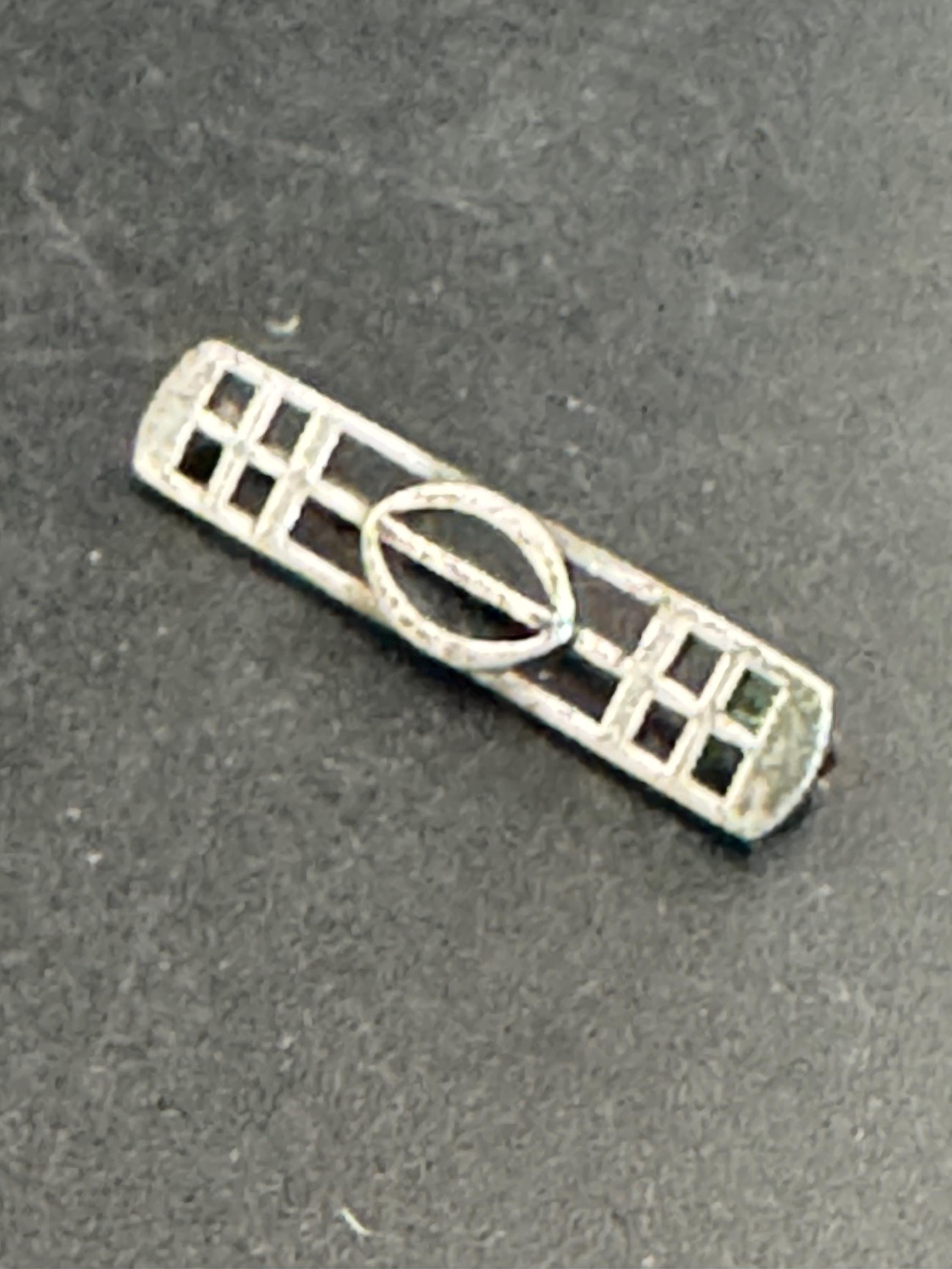 Kit Heath 1995 Sterling silver 925 art nouveau Rennie mackintish style floral Brooch 3.3cm