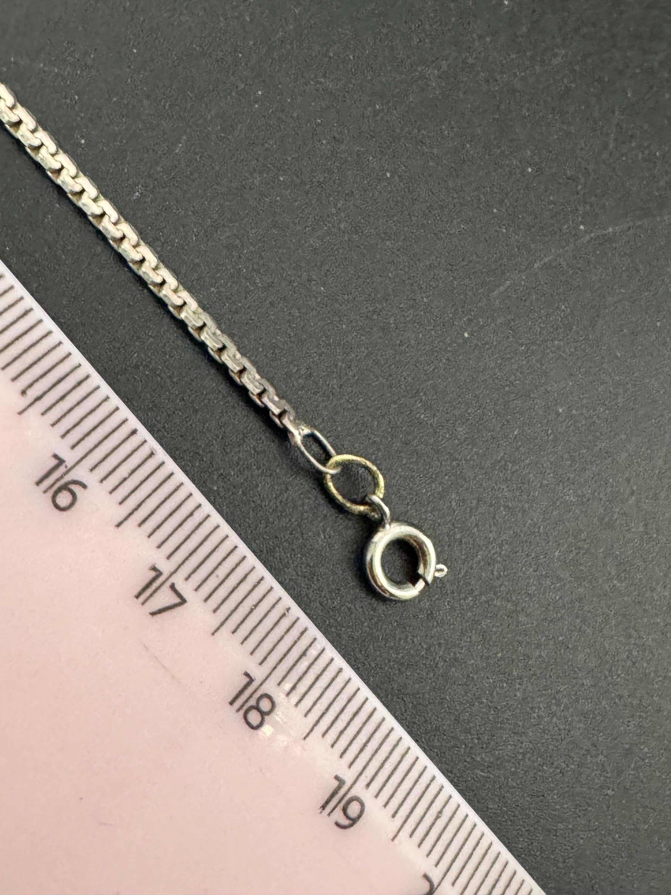 Vintage Sterling Silver Horseshoe Charm Bracelet - 7.25" Box Chain