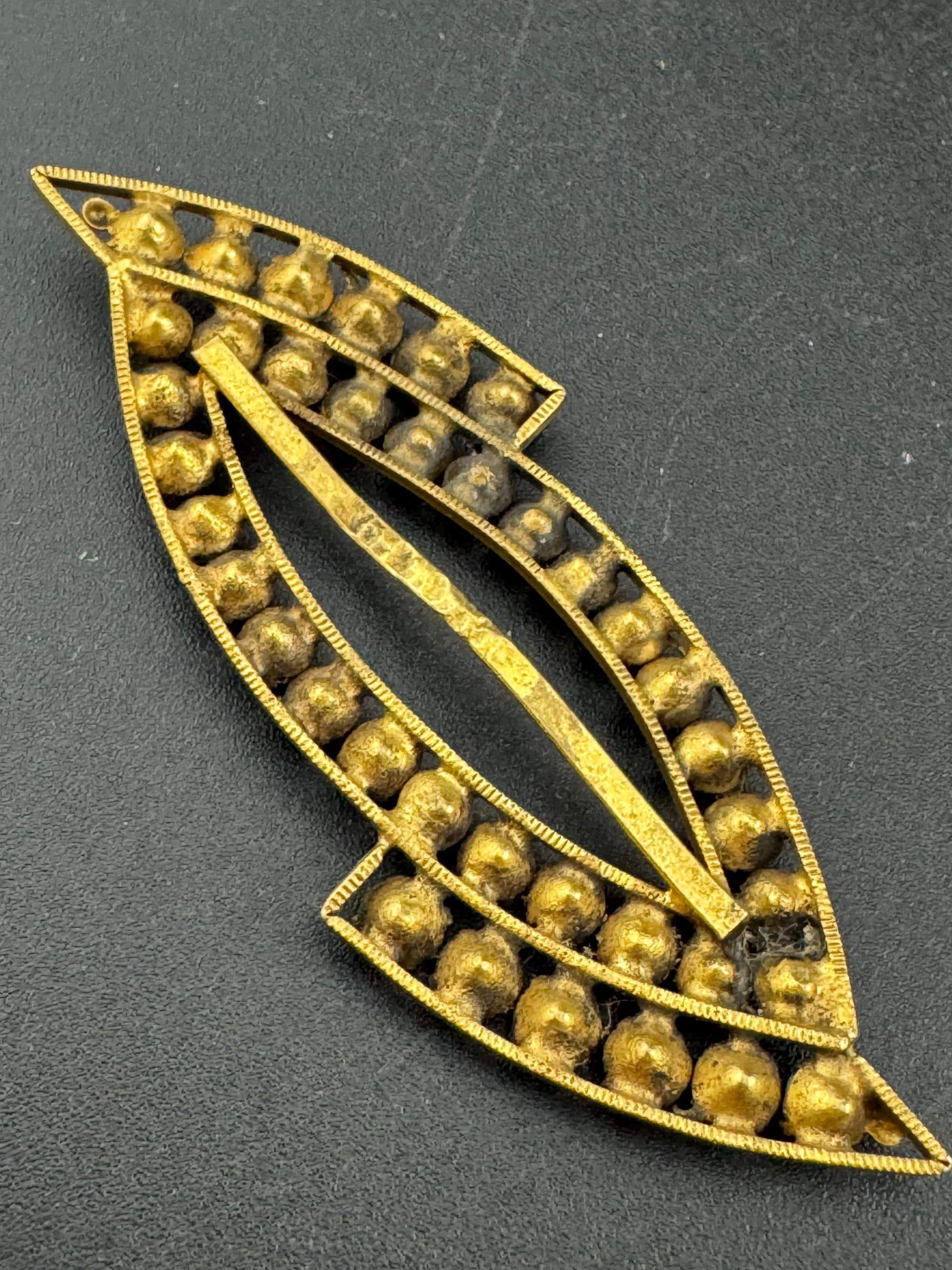 Vintage Czech Diamante Belt Buckle: Gold Tone Rhinestone Sash Adornment