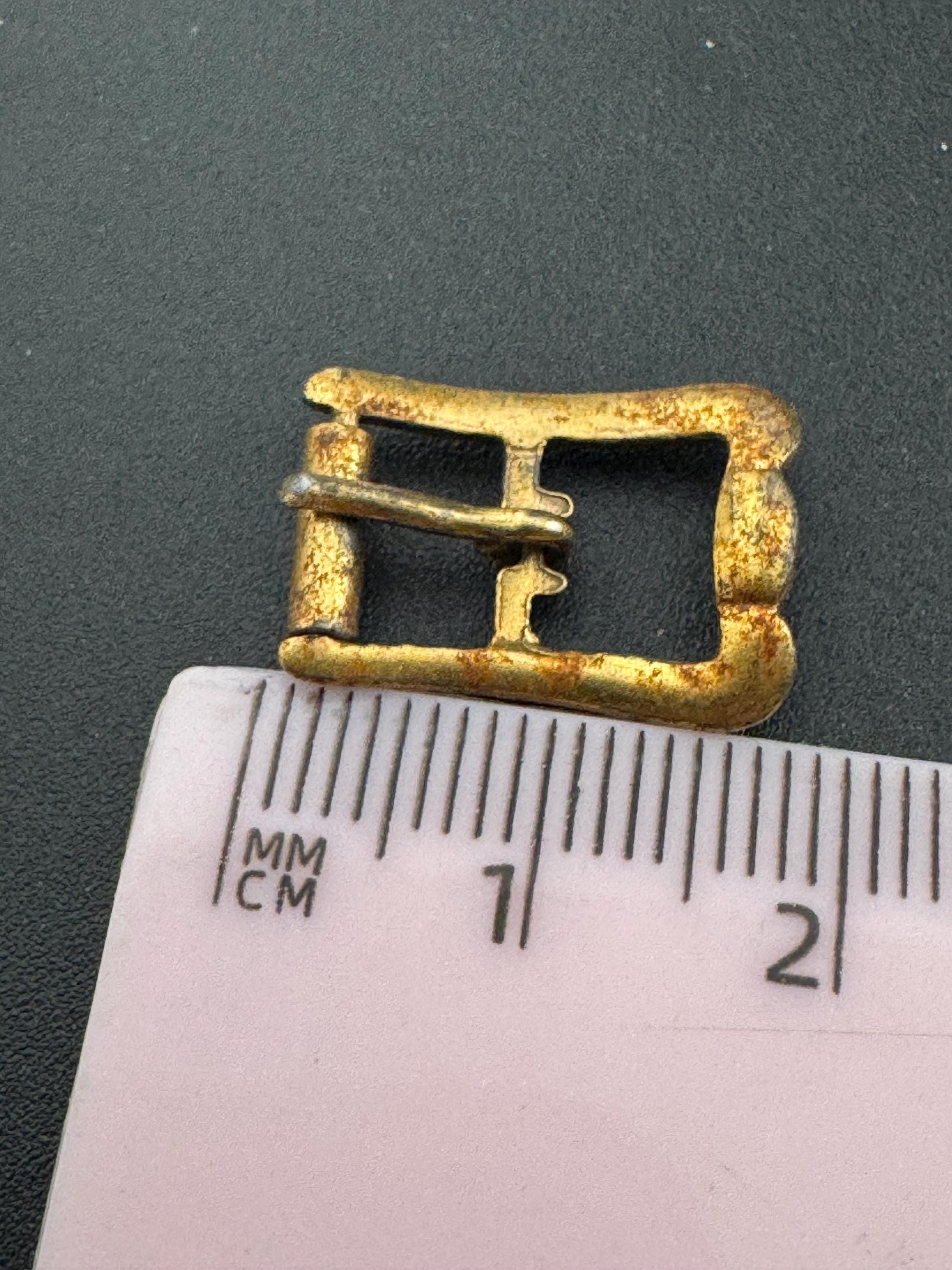 Art Deco Brass Belt Buckles: Vintage Shoe Straps, Steampunk Couture