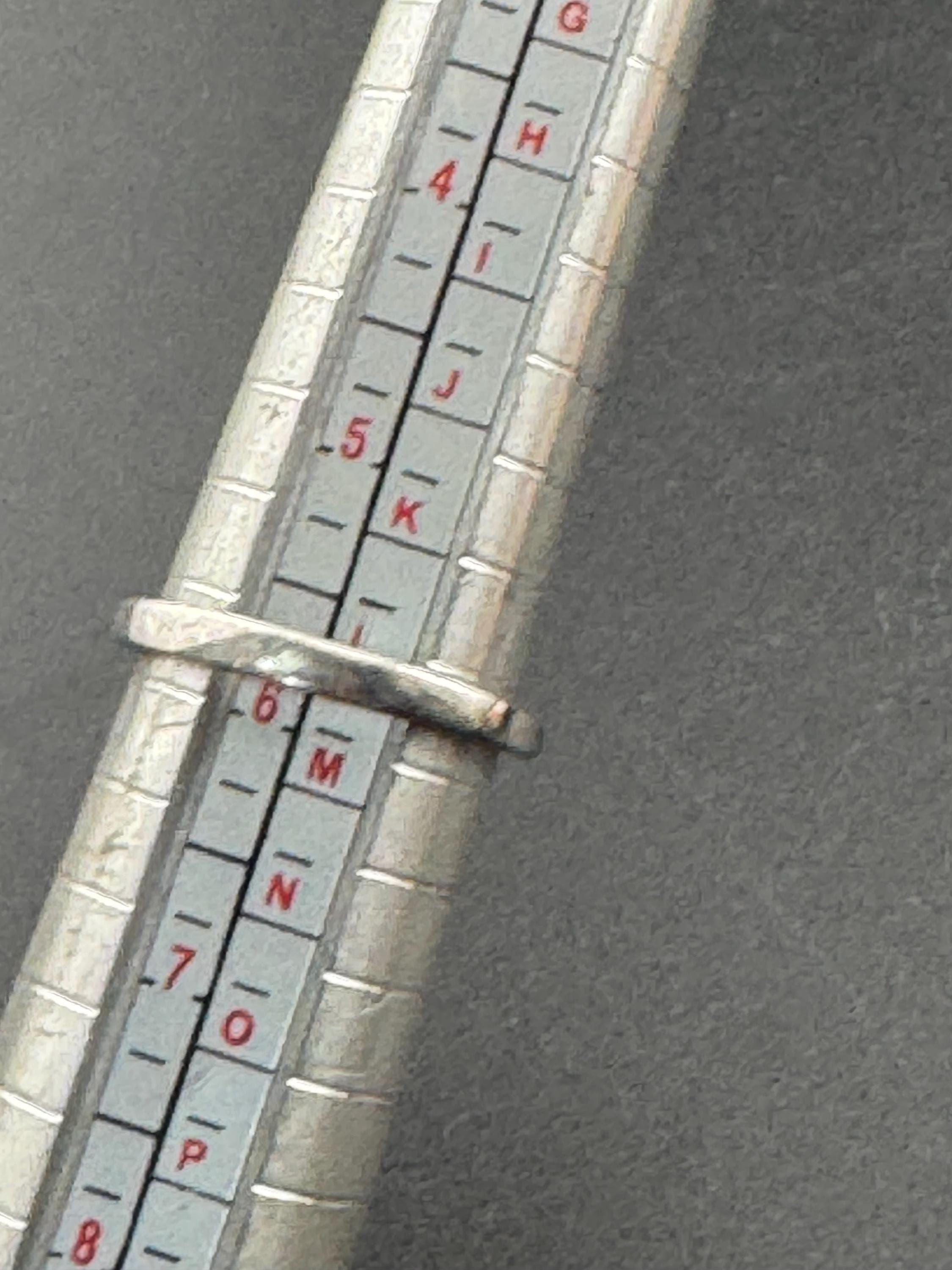 Retro Ruby Garnet Sterling Silver Dress Ring - UK Size L