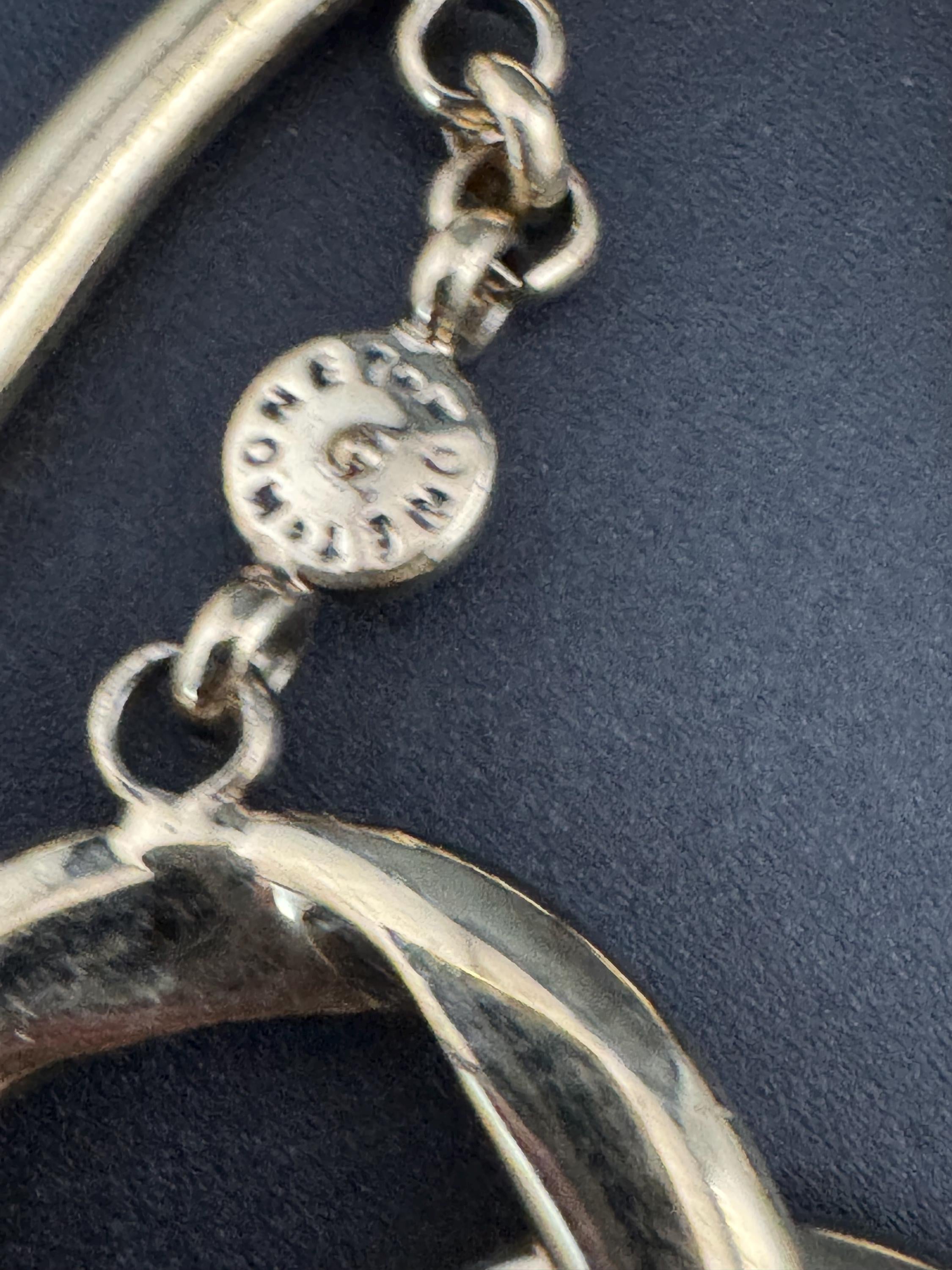 designer MONET signed oversized  gold tone chunky curb chain link heavy wide toggle bracelet 22cm