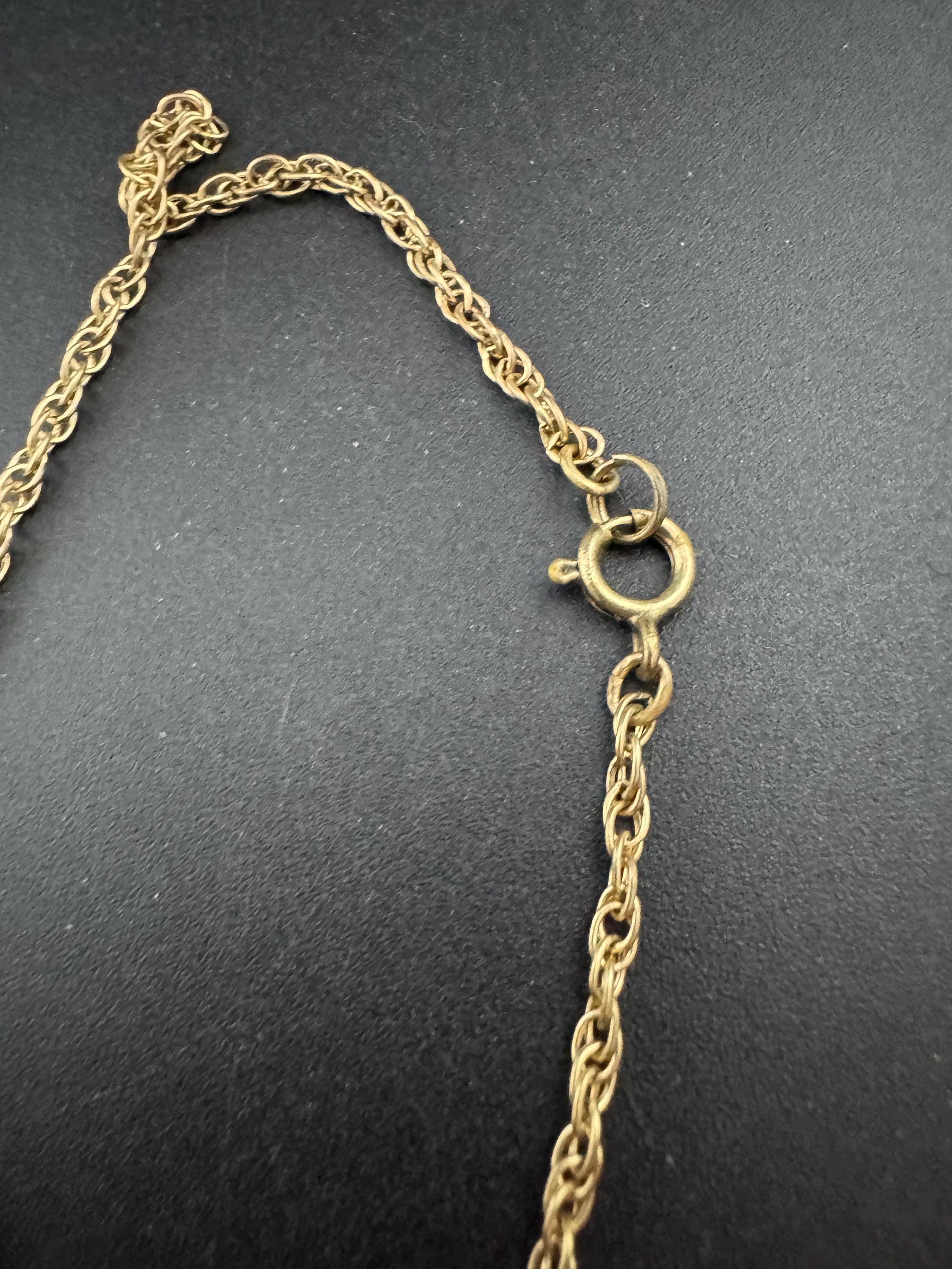 Aurora Borealis Glass Station Necklace: Vintage Gold Tone Rivière, 120cm