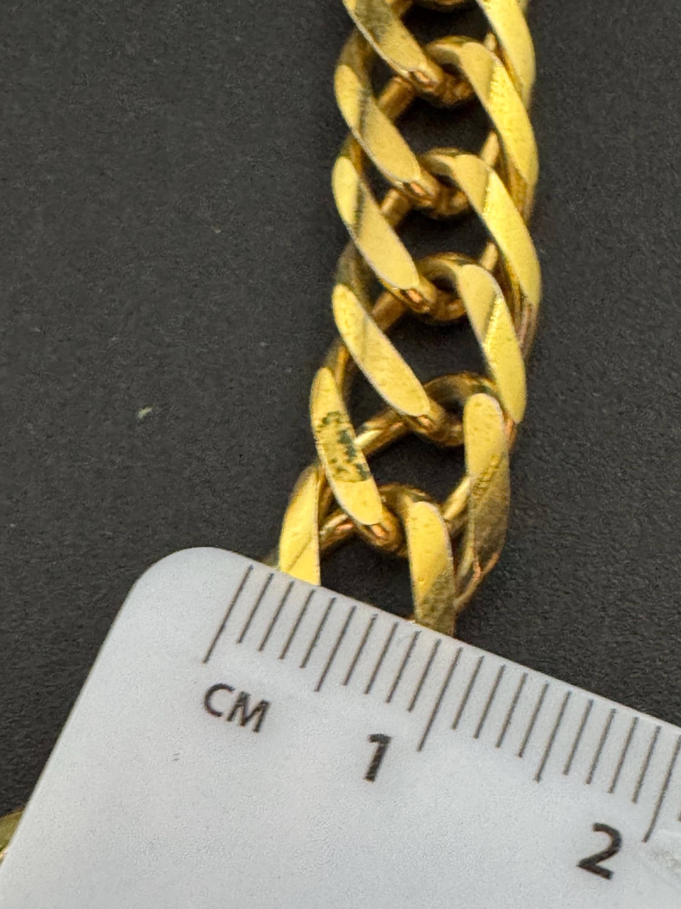 signed GROSSE Designer vintage 63cm wide long gold plated fancy chain link necklace