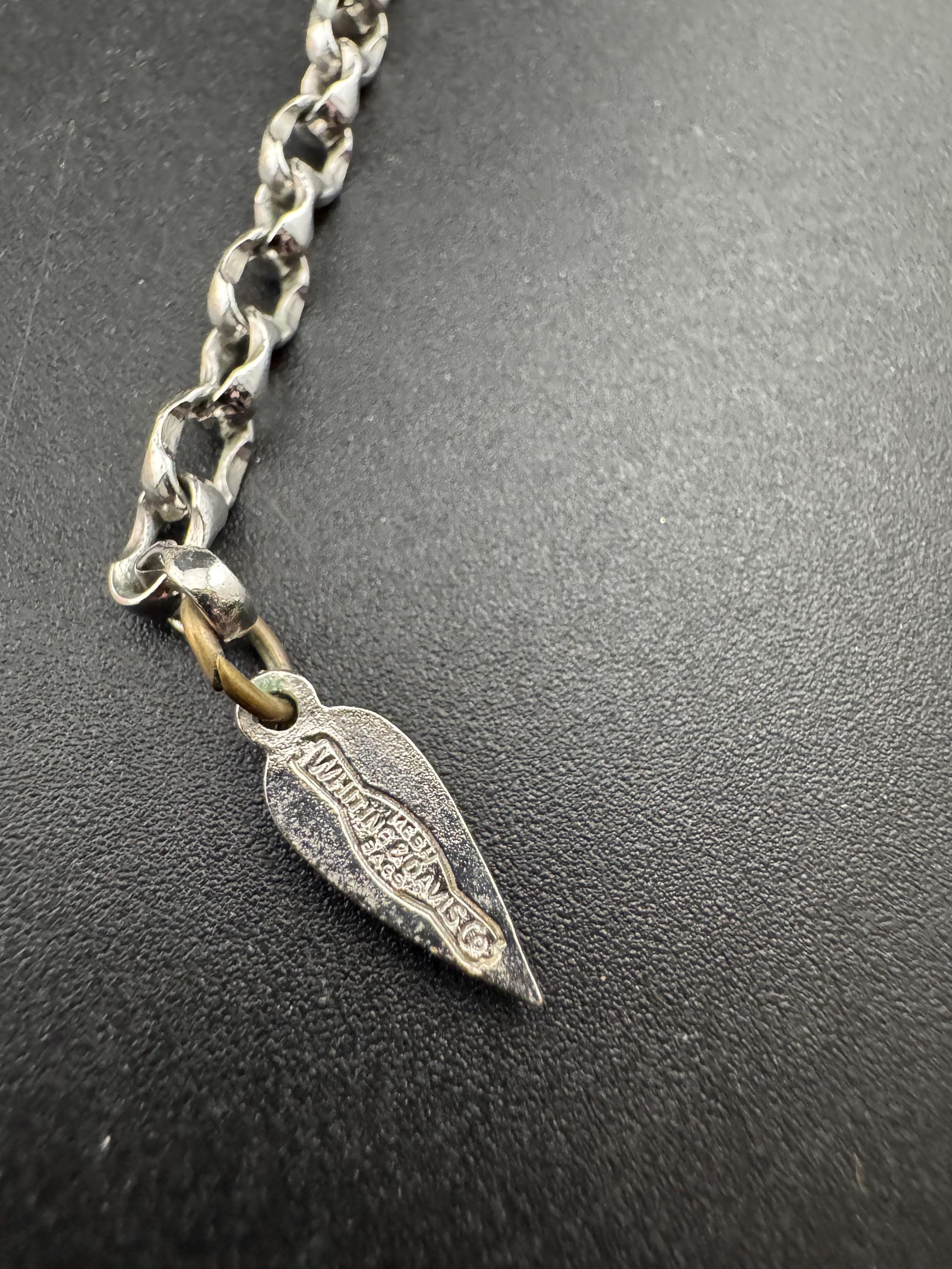 Signed whiting and Davis vintage silver plated mesh choker bib necklace
