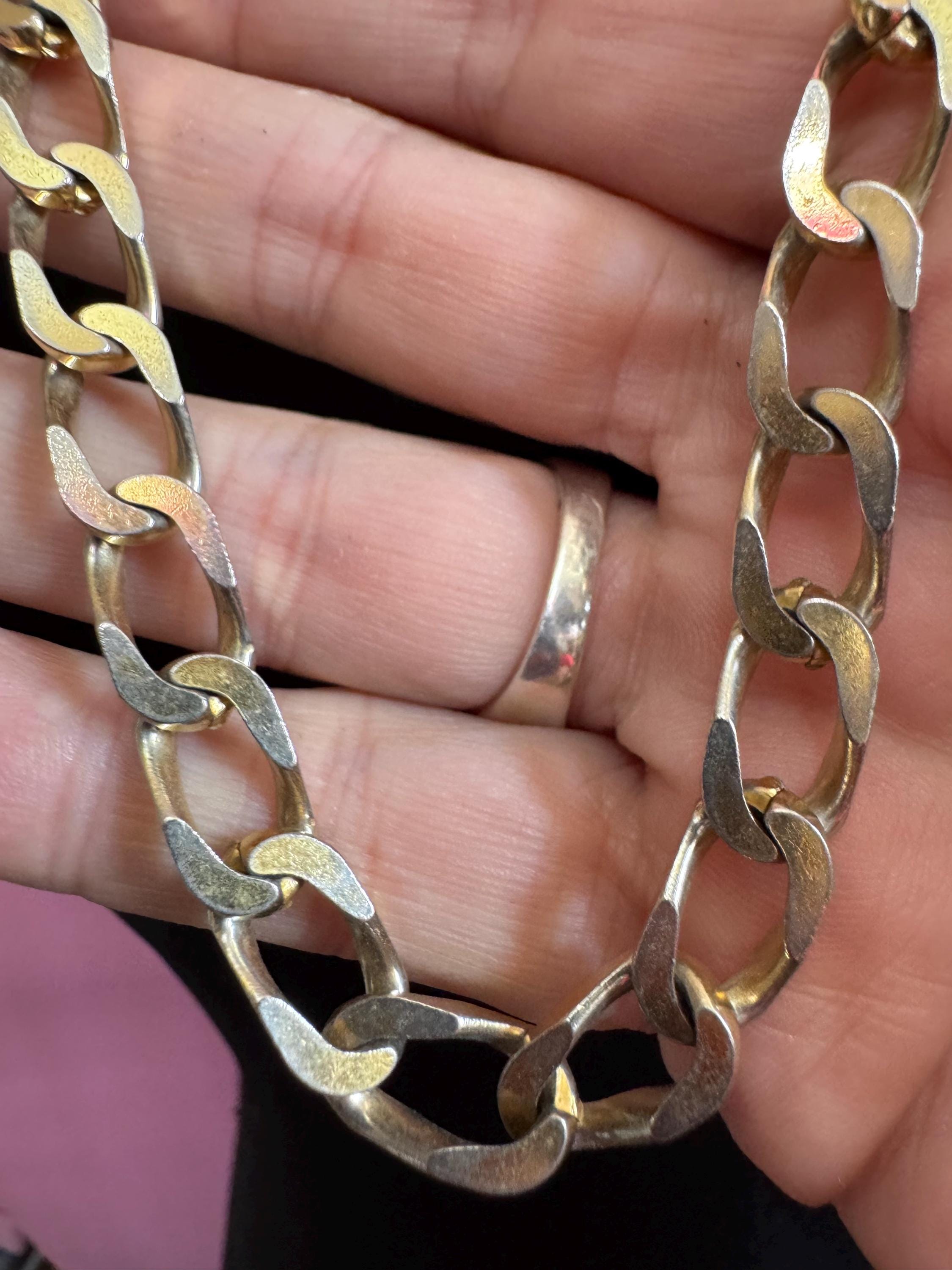 Vintage GROSSE Germany Gold Tone Curb Chain Necklace: Christian Dior Designer