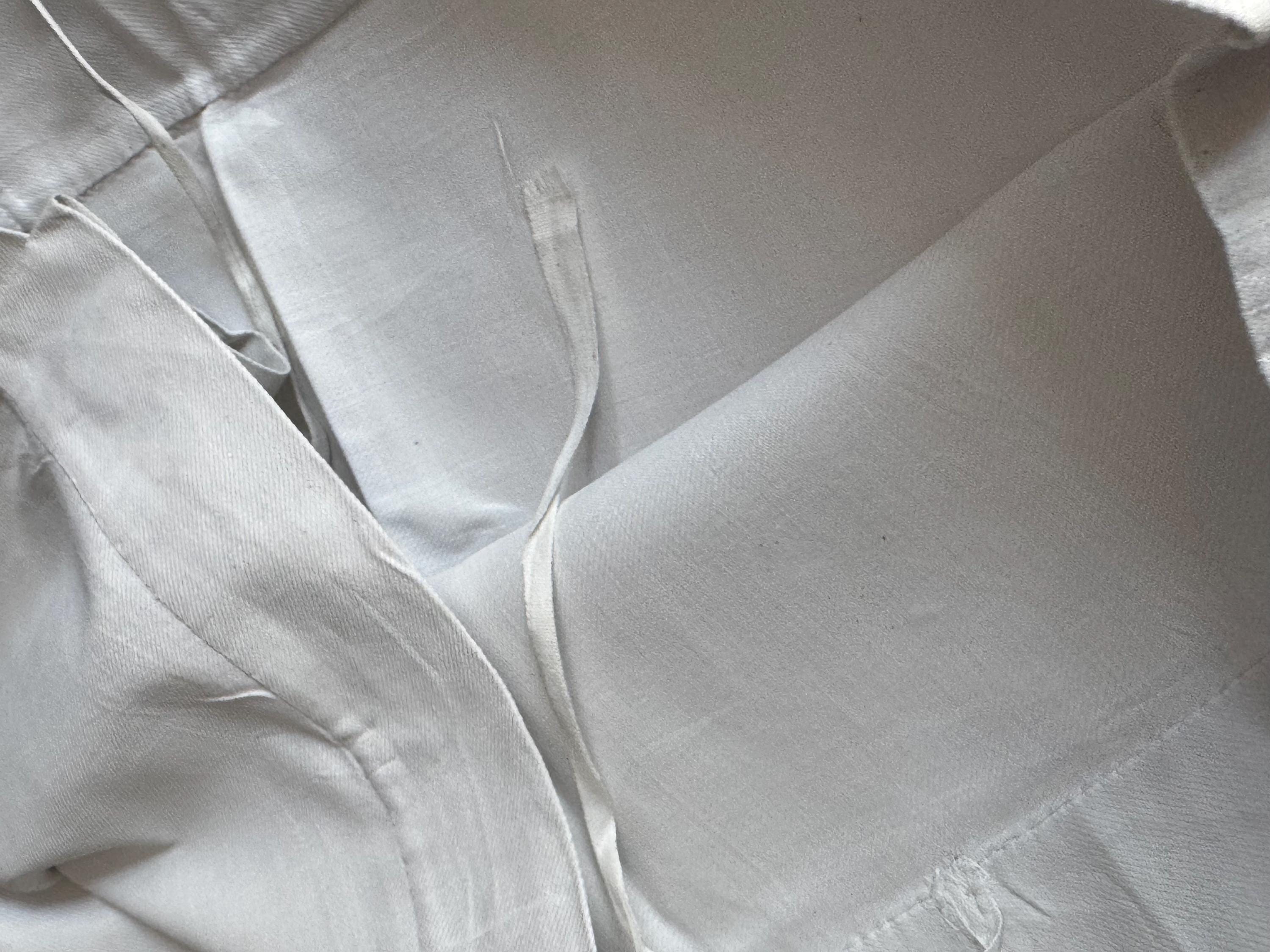 Antique 60 x 20” tie end extra long pillowcase bolster case
