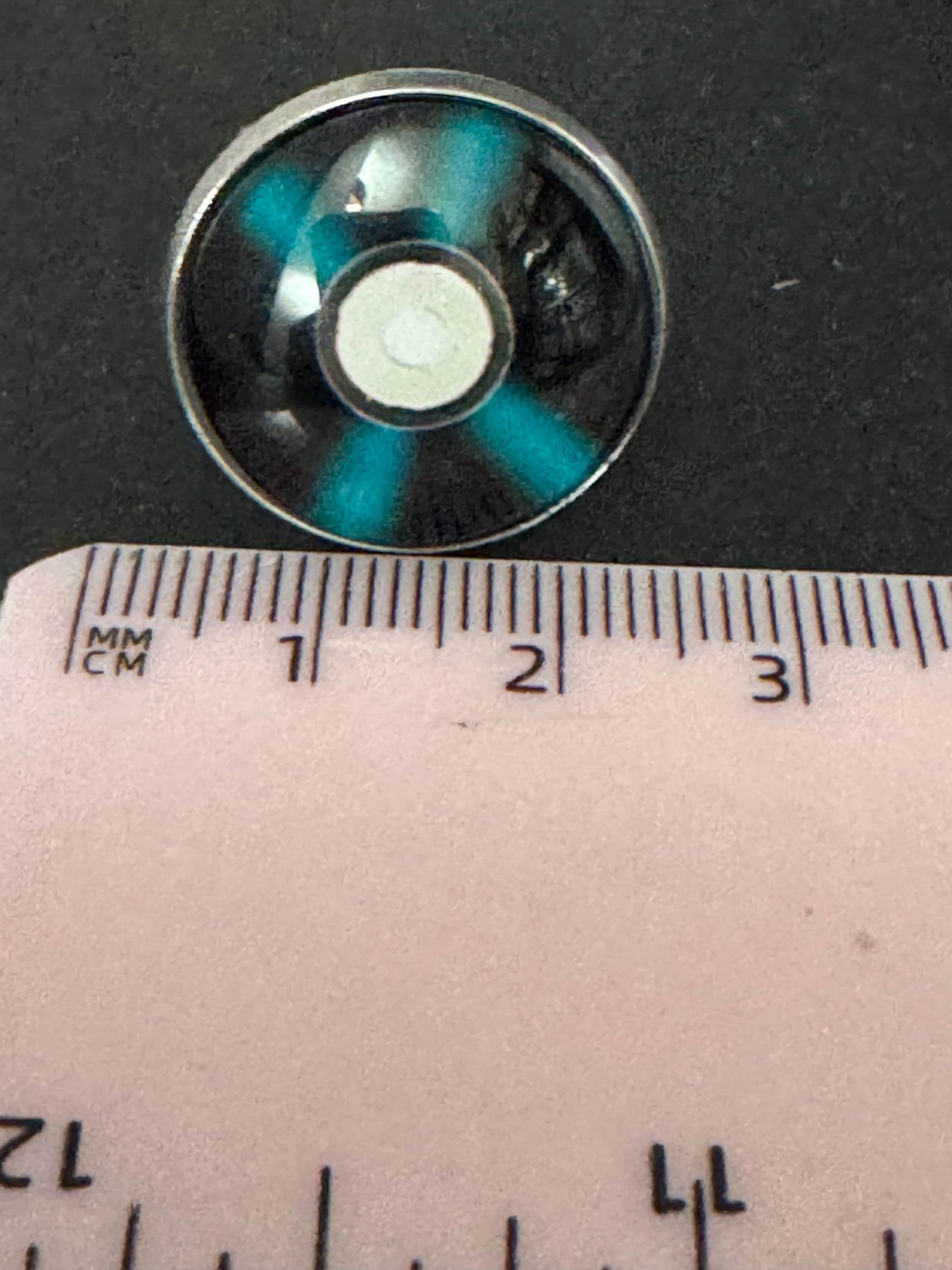 Vinyl record cufflinks 20mm Retro style Black white gift for DJ