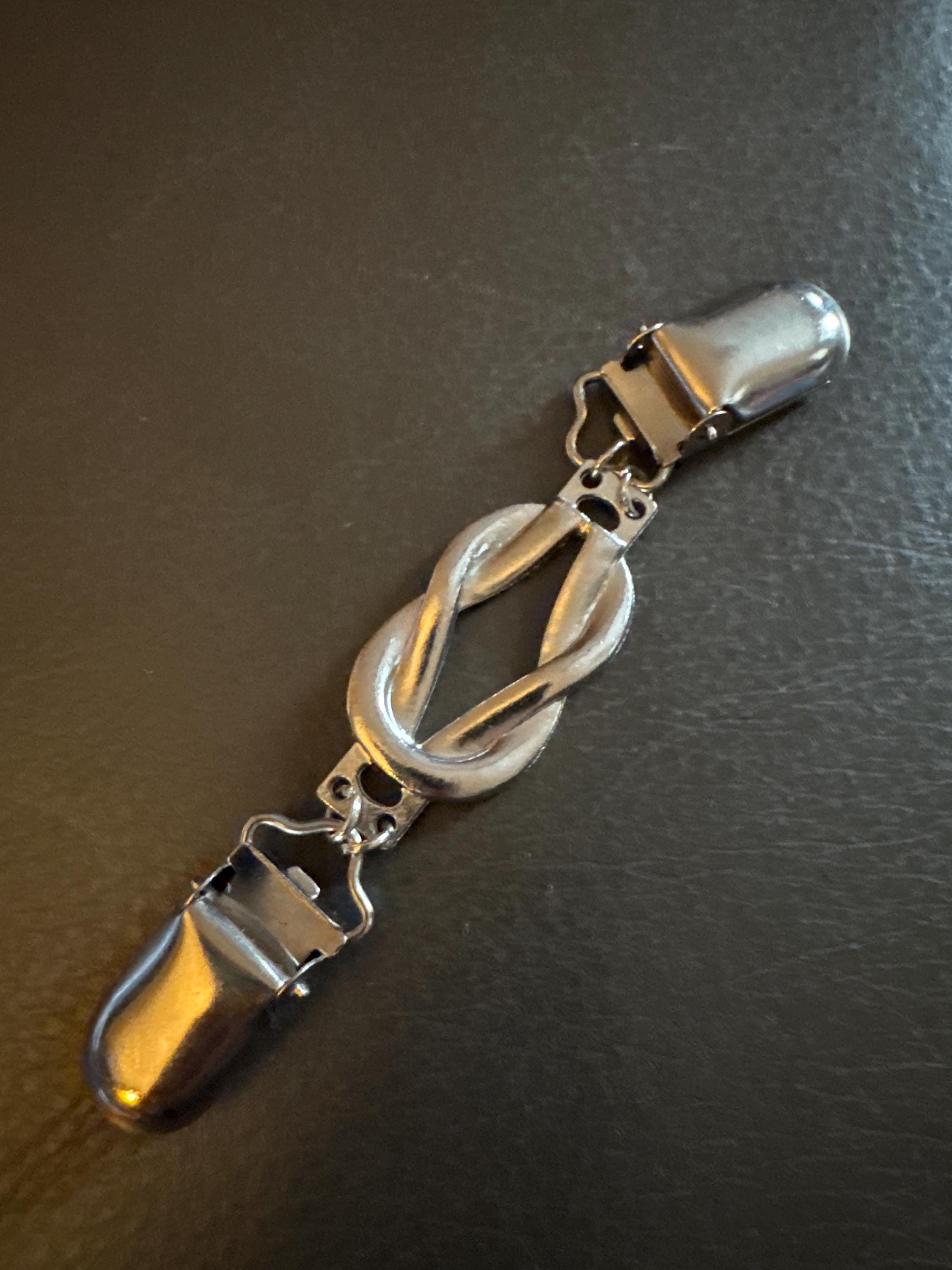 Celtic knot style silver or gold double belt buckle , sewing cardigan clip cloak clasp