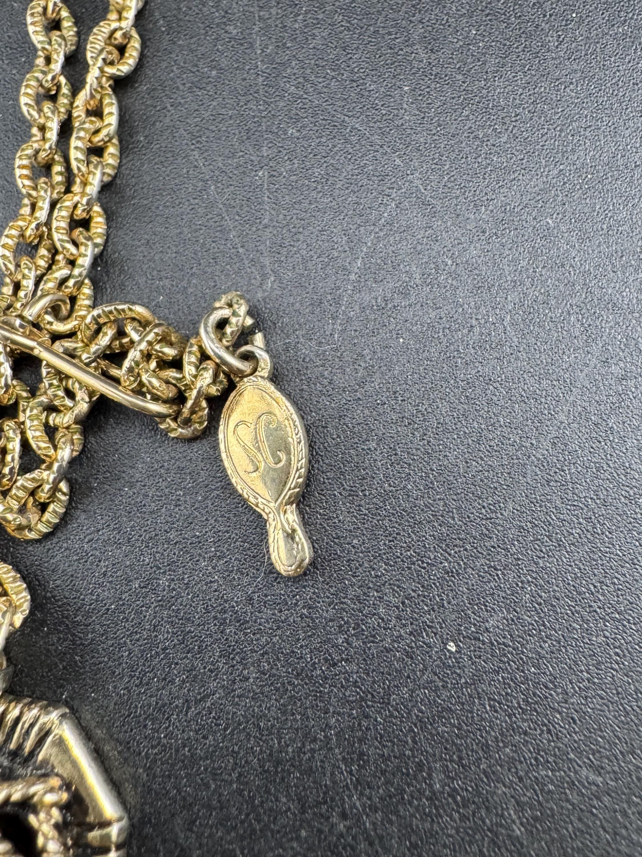 Modernist Sarah Coventry chunky gold tone ruby red glass pendant necklace on a 46cm chain