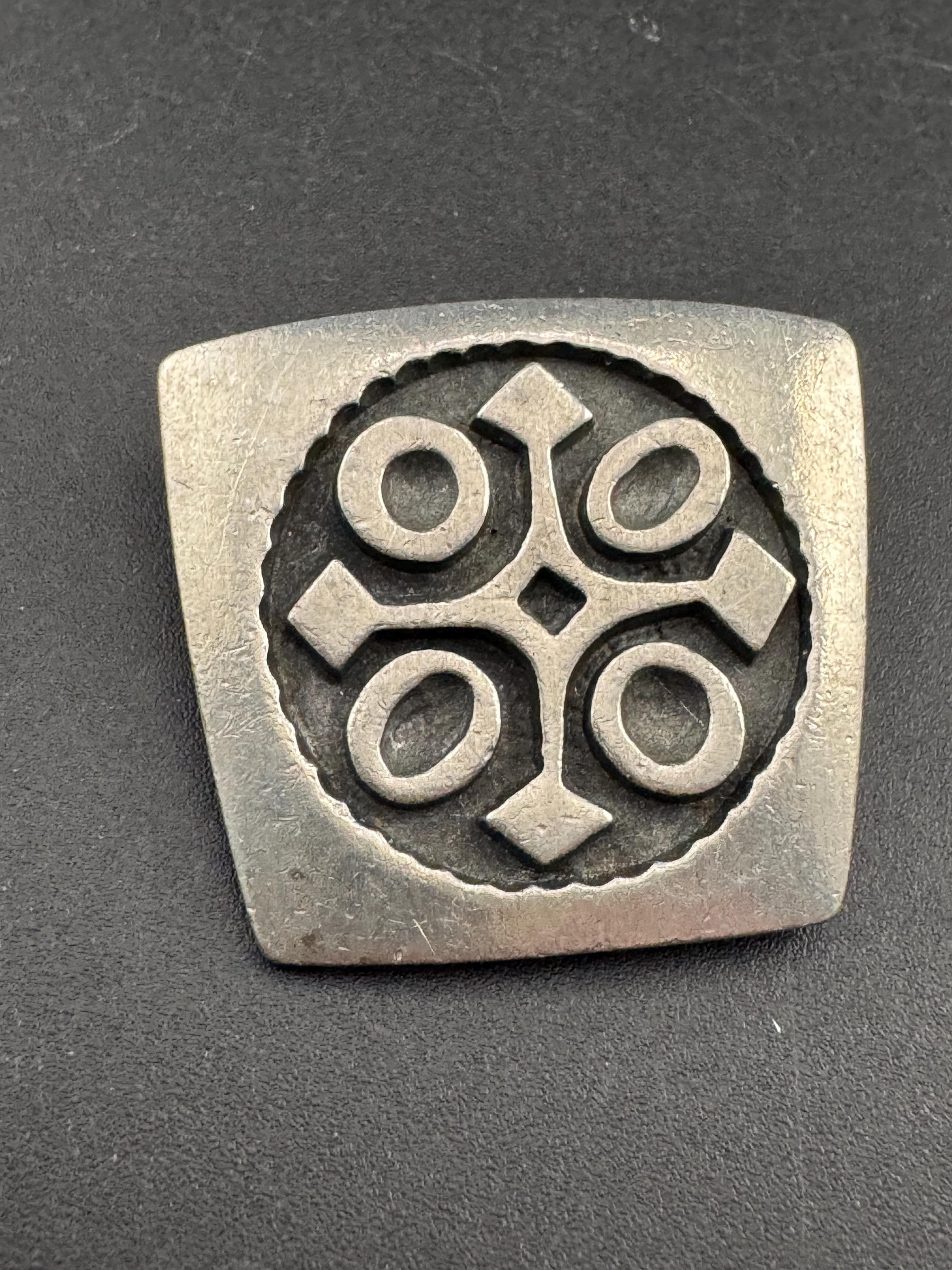 Mid Century Pewter Brooch by R Tenn of Sweden, Celtic design