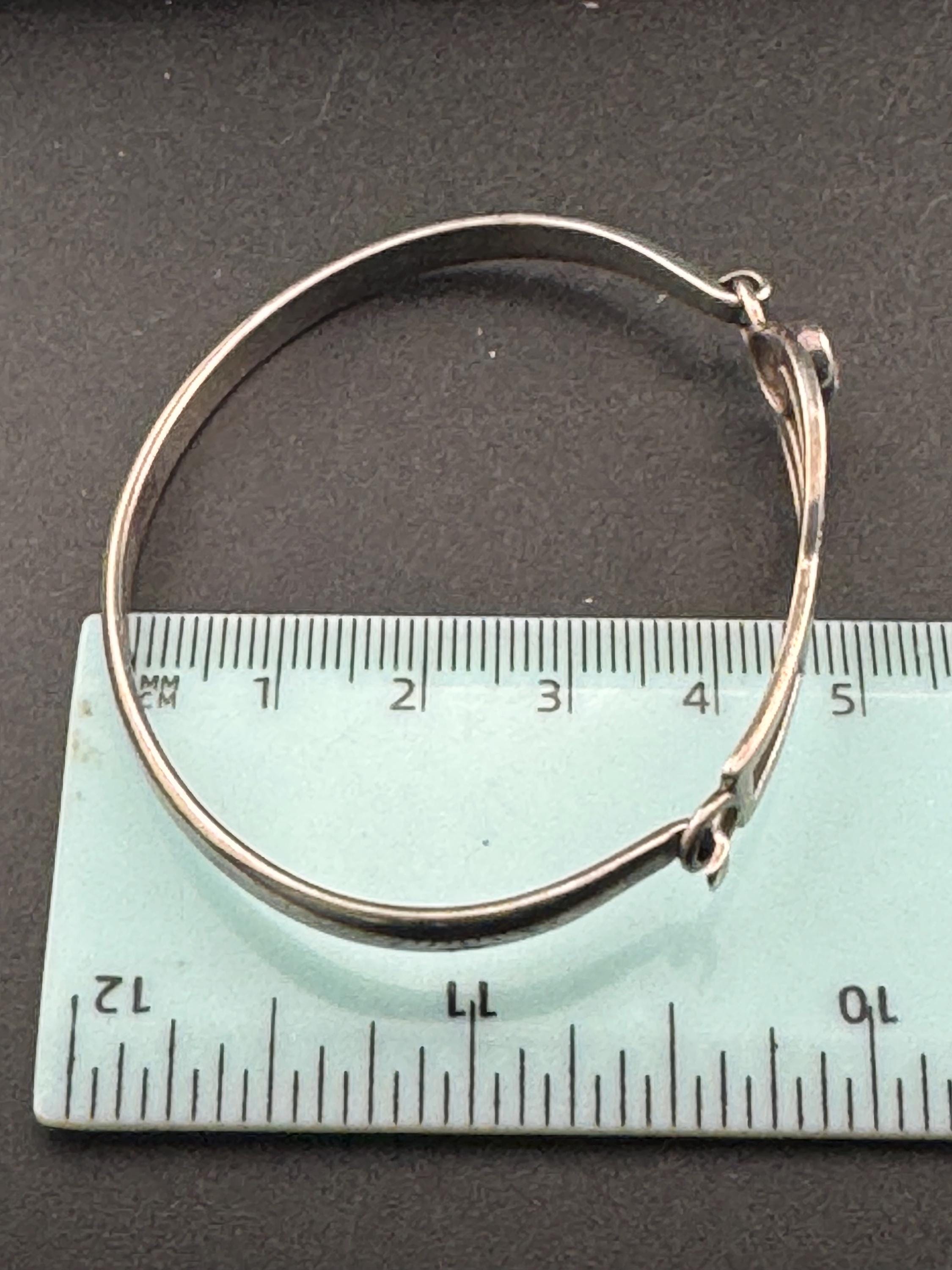 Vintage sterling Silver and amethyst bangle amethyst bracelet, Rennie Mackintosh style HO full hallmarks