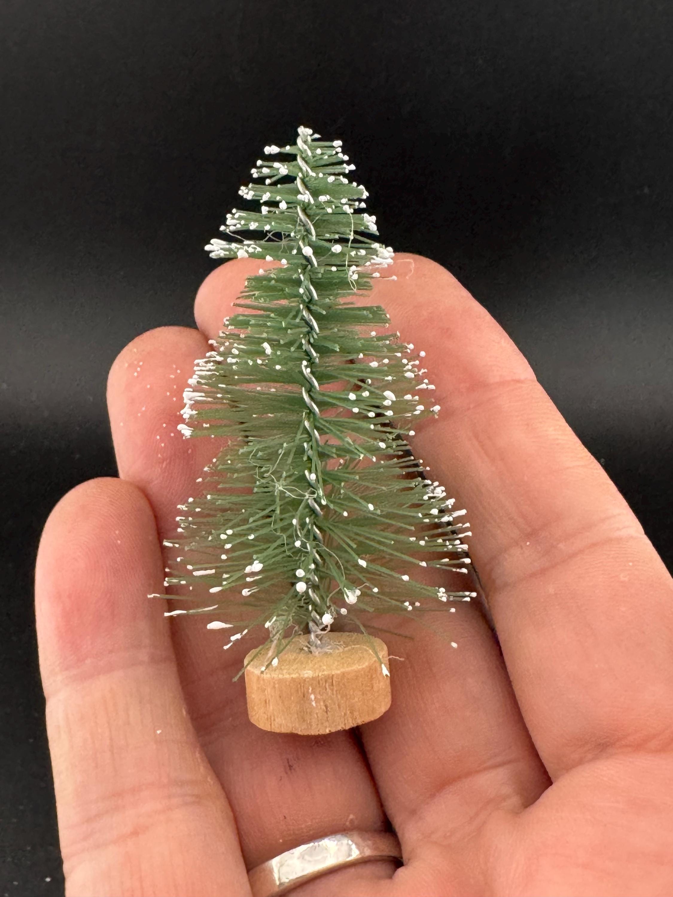 Miniature Christmas Tree Cake Toppers: 6cm mid Green Craft Trees (Set of 5)