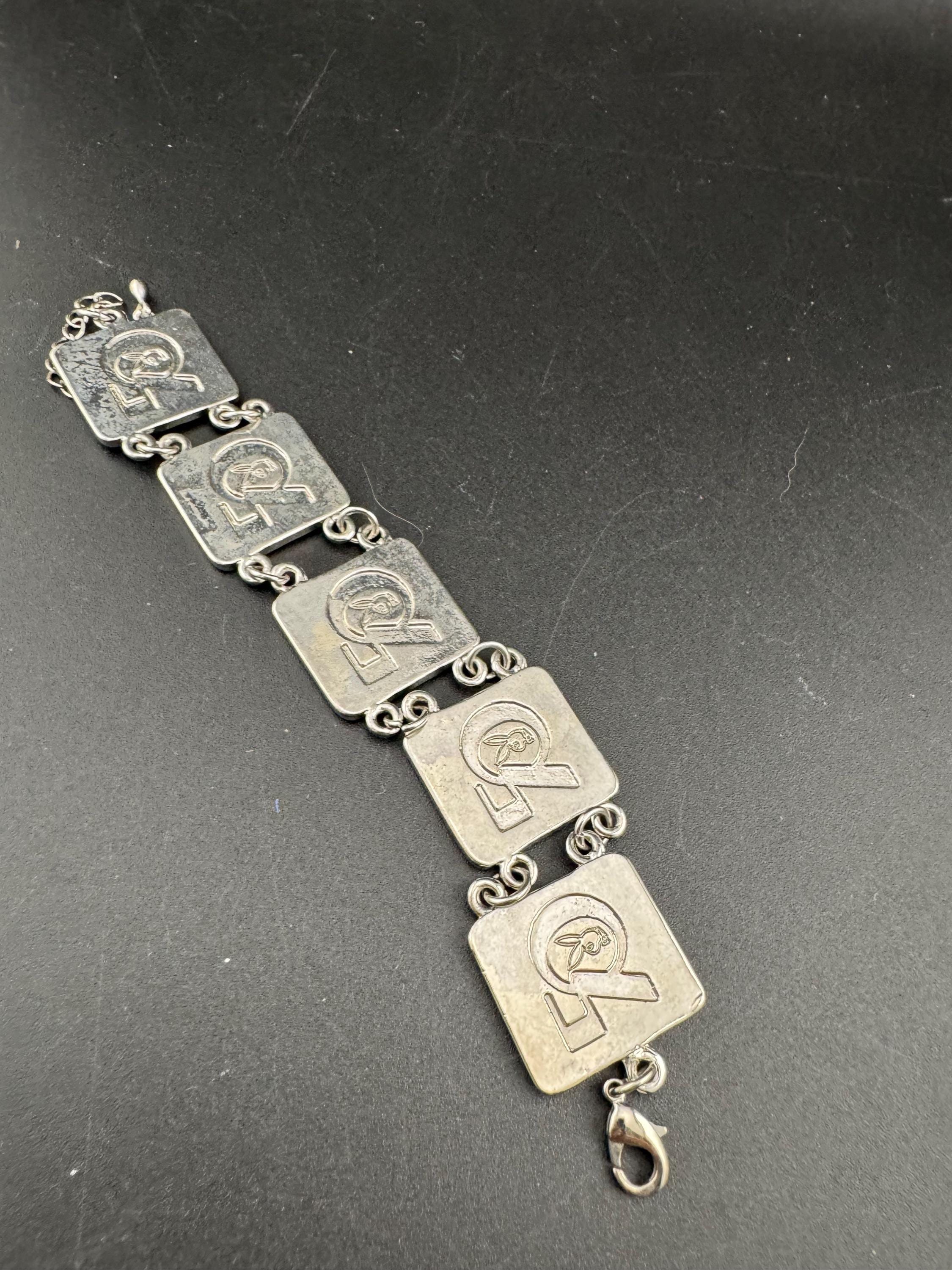 PLAYBOY 50th anniversary panel  bracelet , 2003 pin up girls