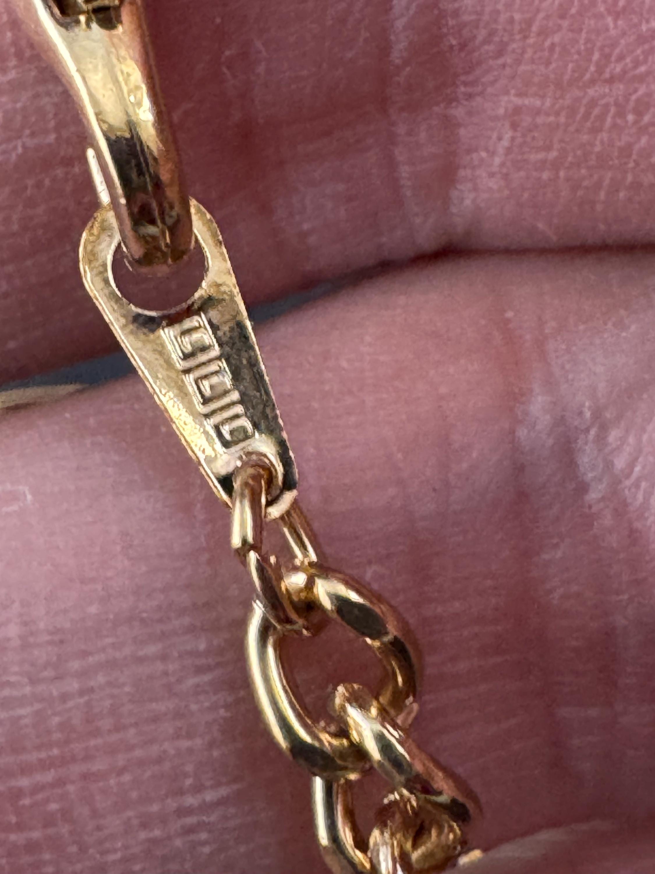 retro Victorian style gold Figaro chain T Bar watch chain necklace