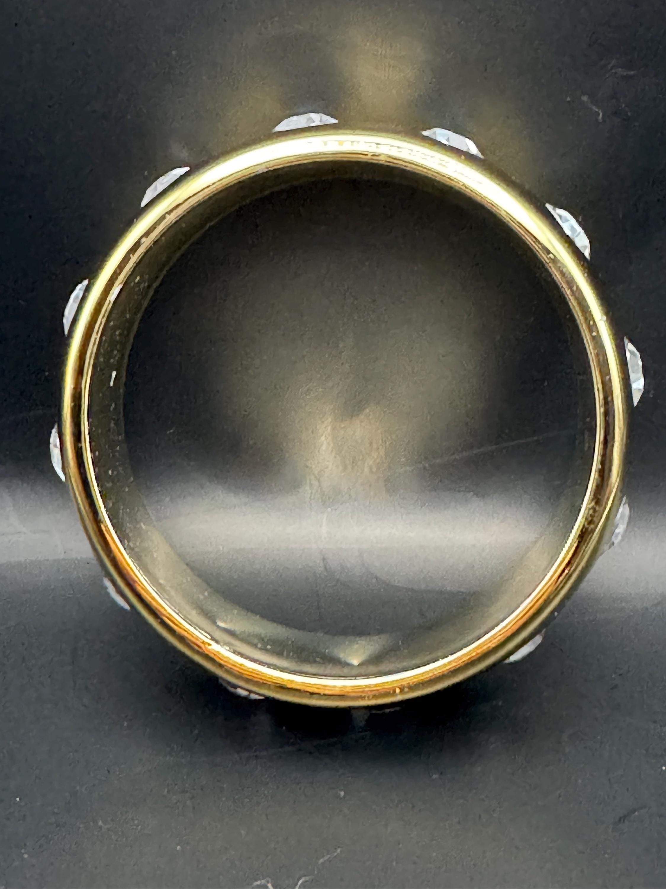 Retro gold acrylic crystal cabochon wide Bangle Bracelet.