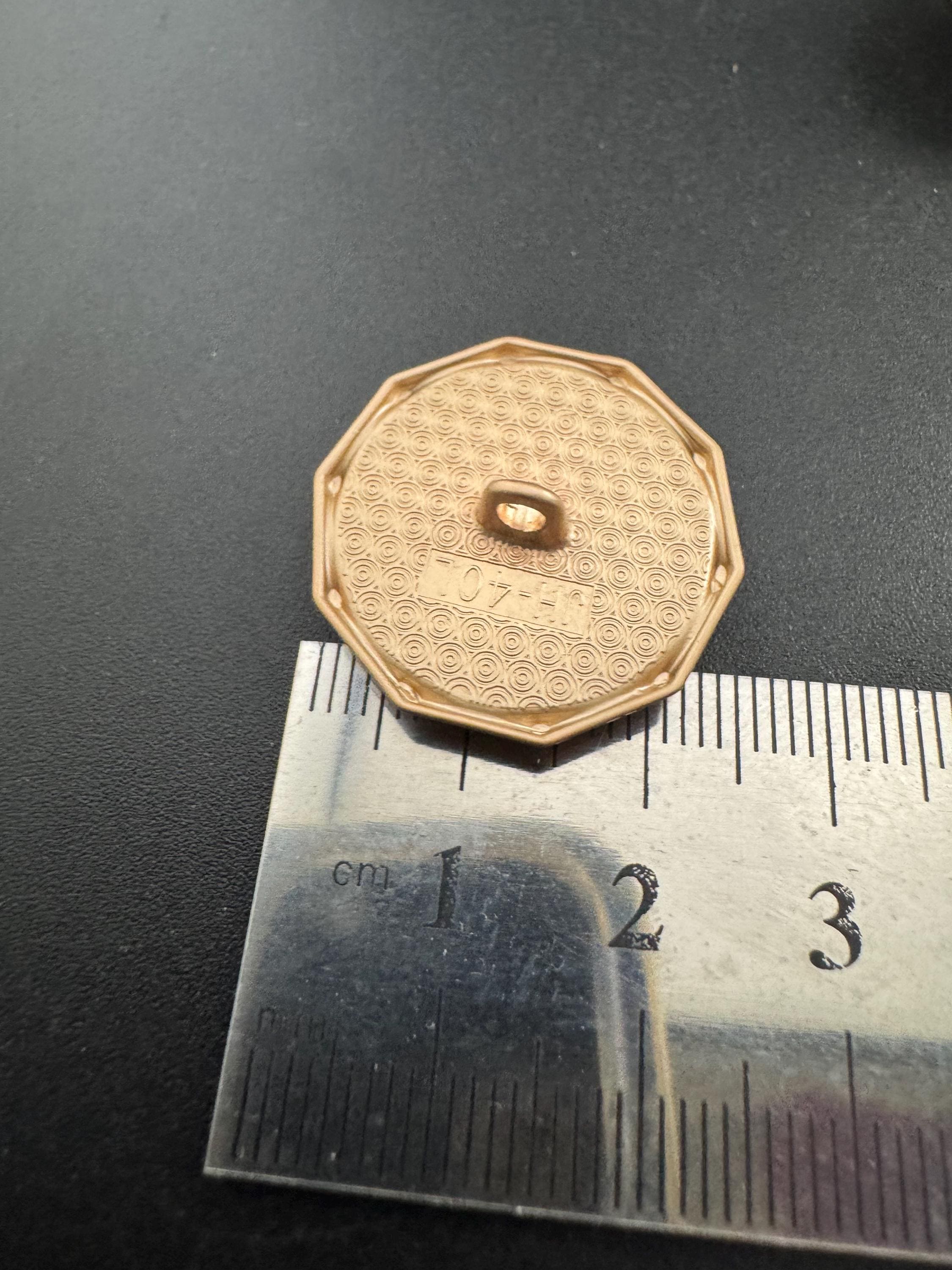 25mm Leopard Print Buttons. Matte Gold Acrylic & geo Metal (5 Piece)