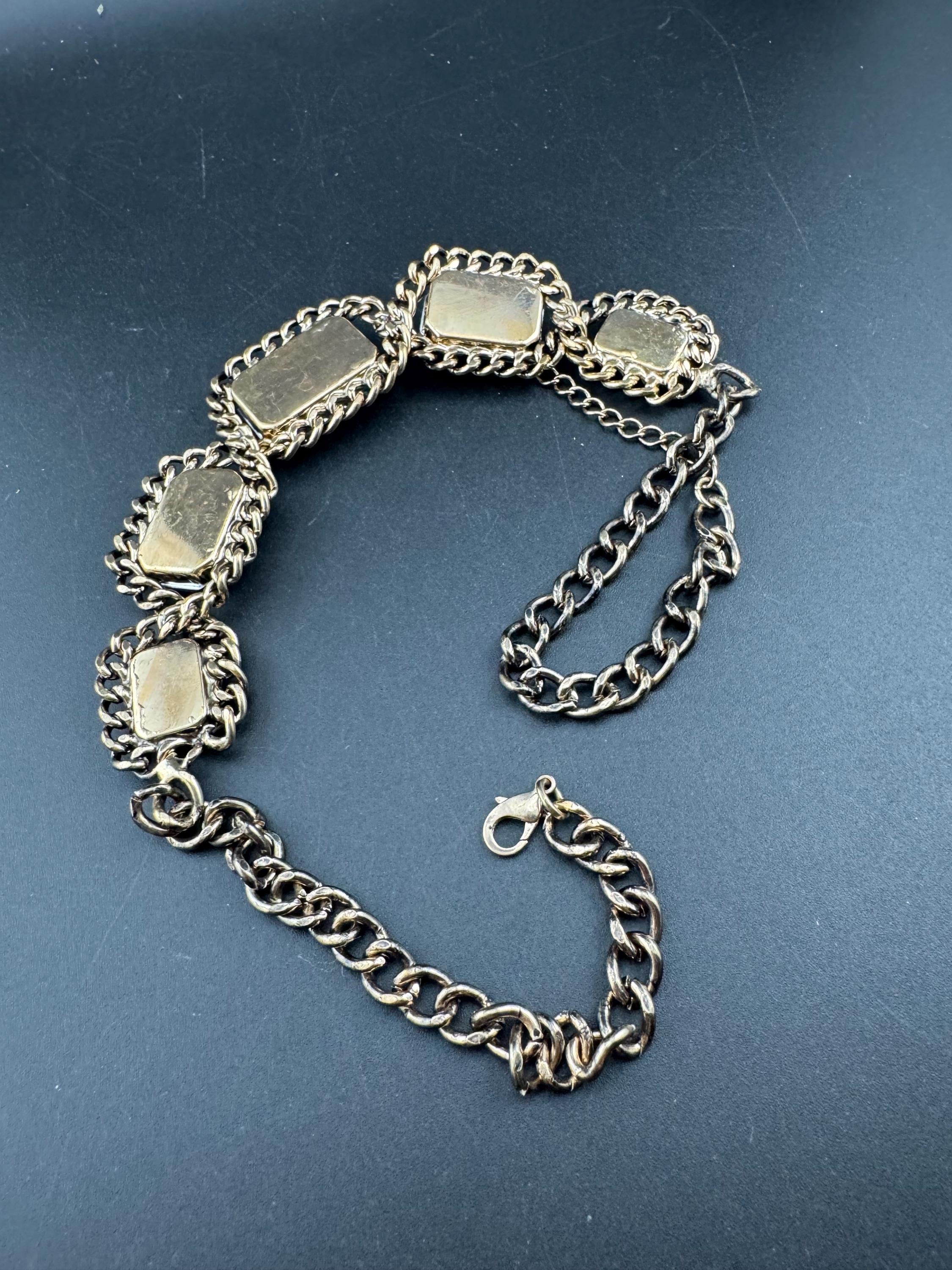 emerald green rhinestone necklace, retro acrylic diamanté stones