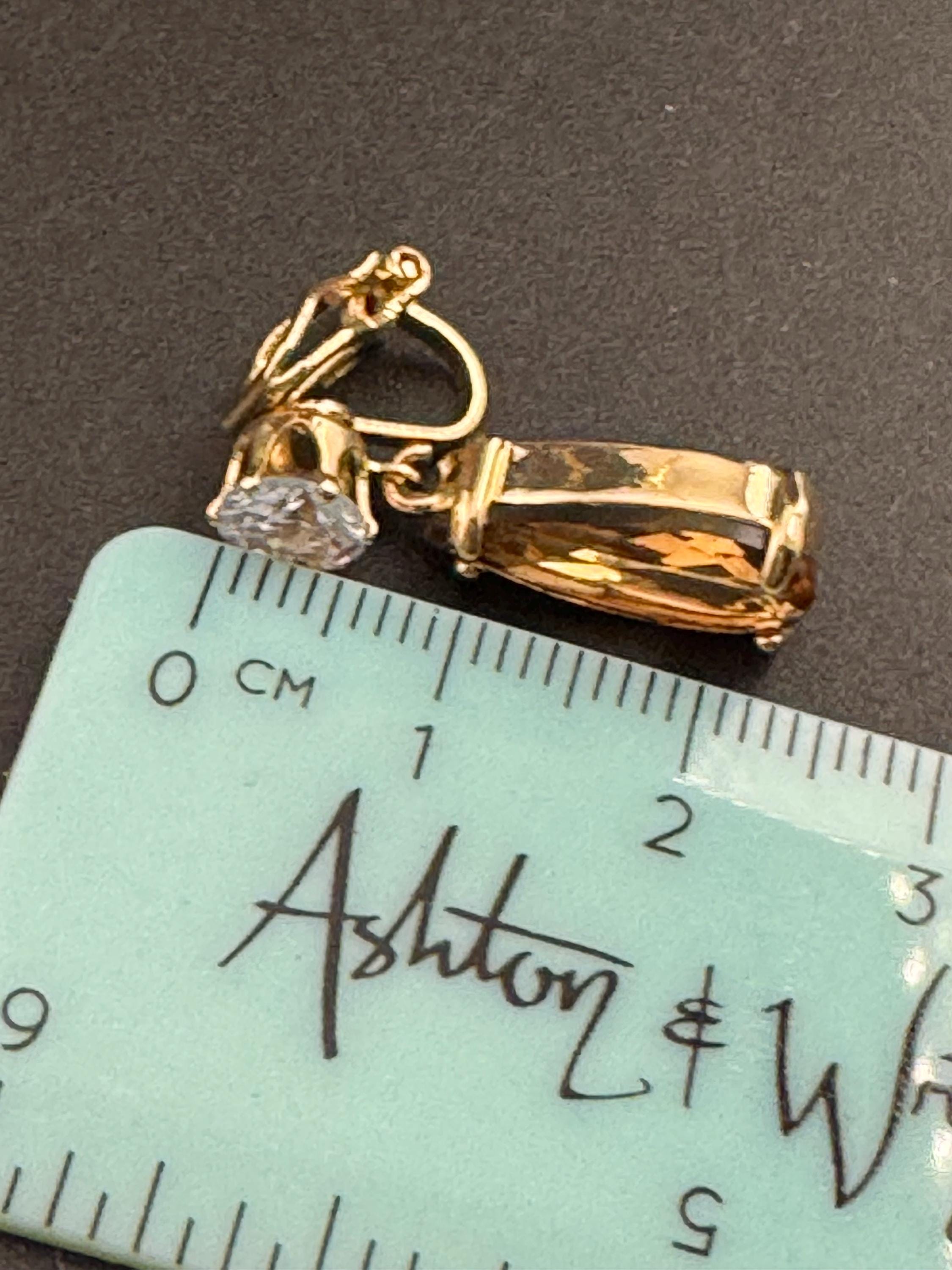 brown crystal teardrop clip on earrings, gold plated cognac glass