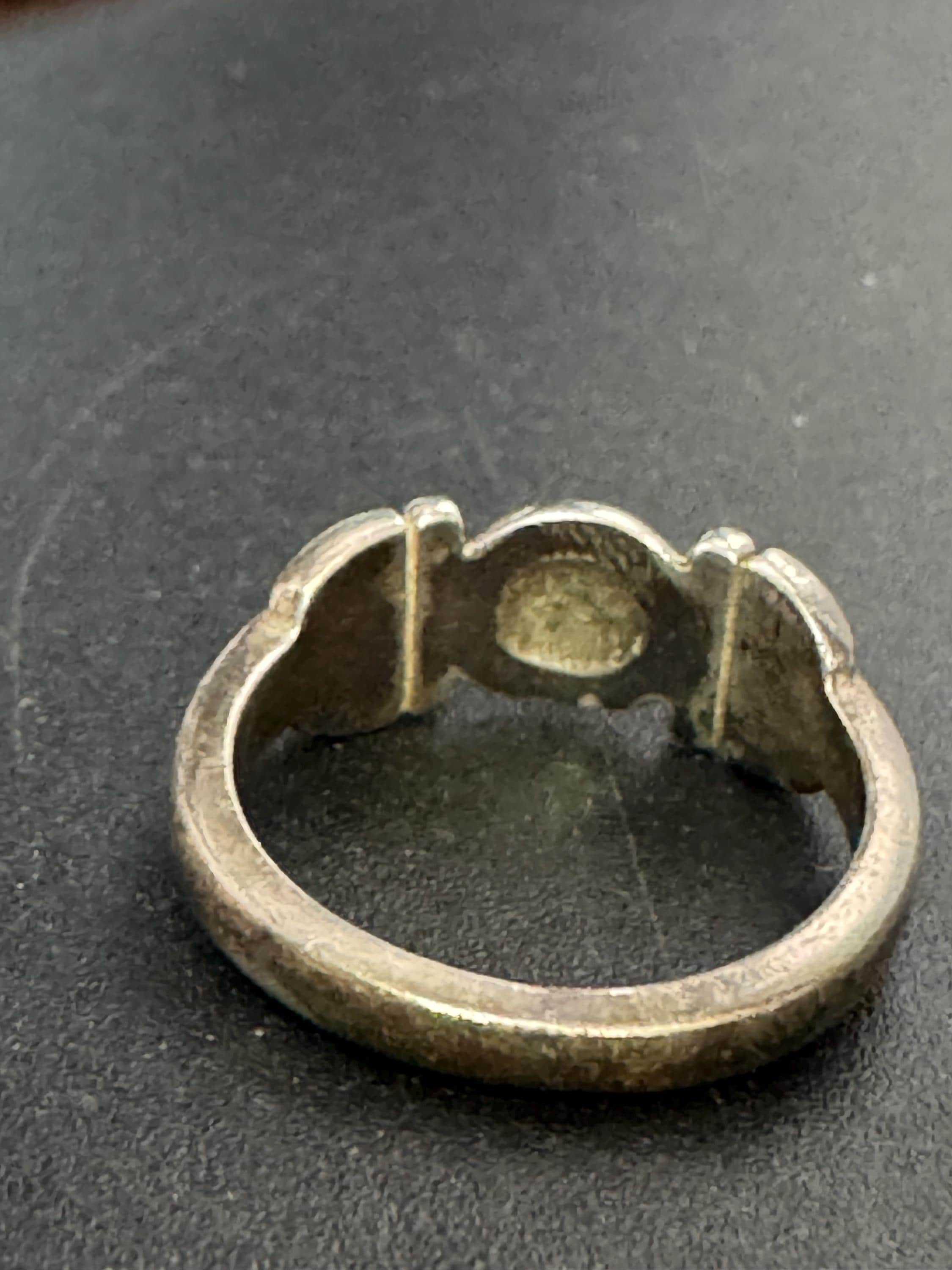 925 Silver Art Nouveau ring, Rennie Macintosh style size M.5