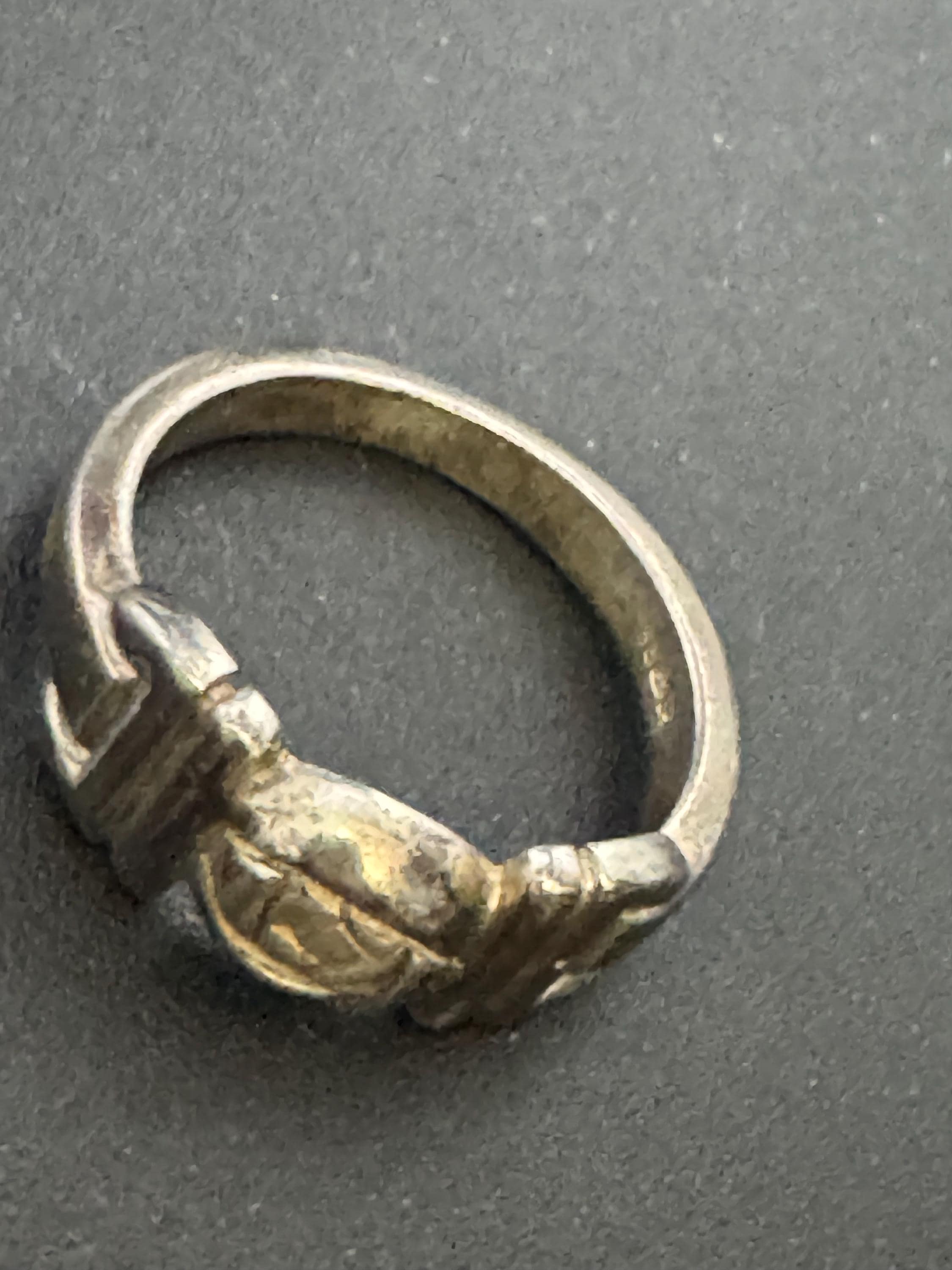 925 Silver Art Nouveau ring, Rennie Macintosh style size M.5