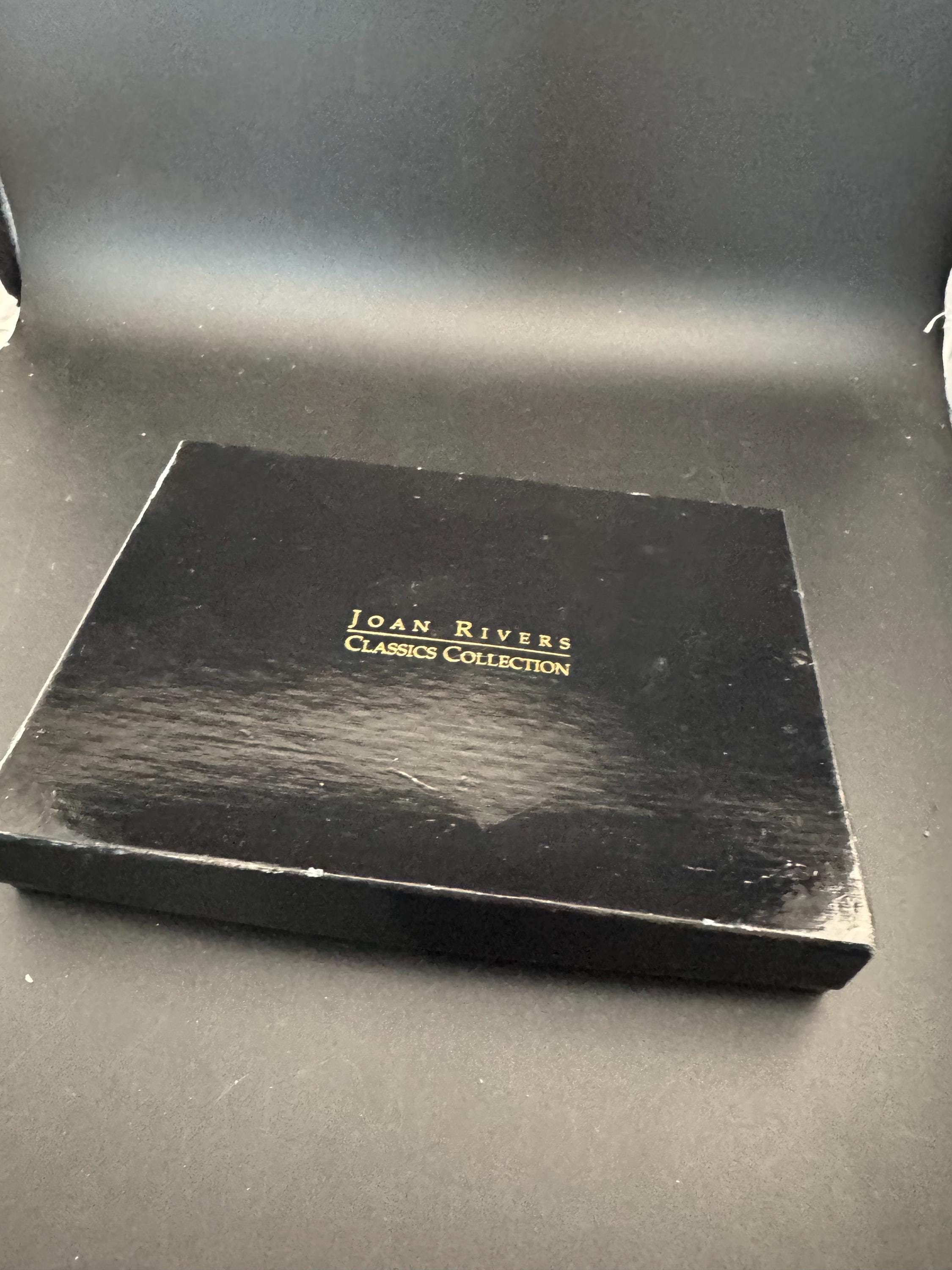 Signed Joan rivers set gold plated coloured cabochon clip on earrings, interchangeable