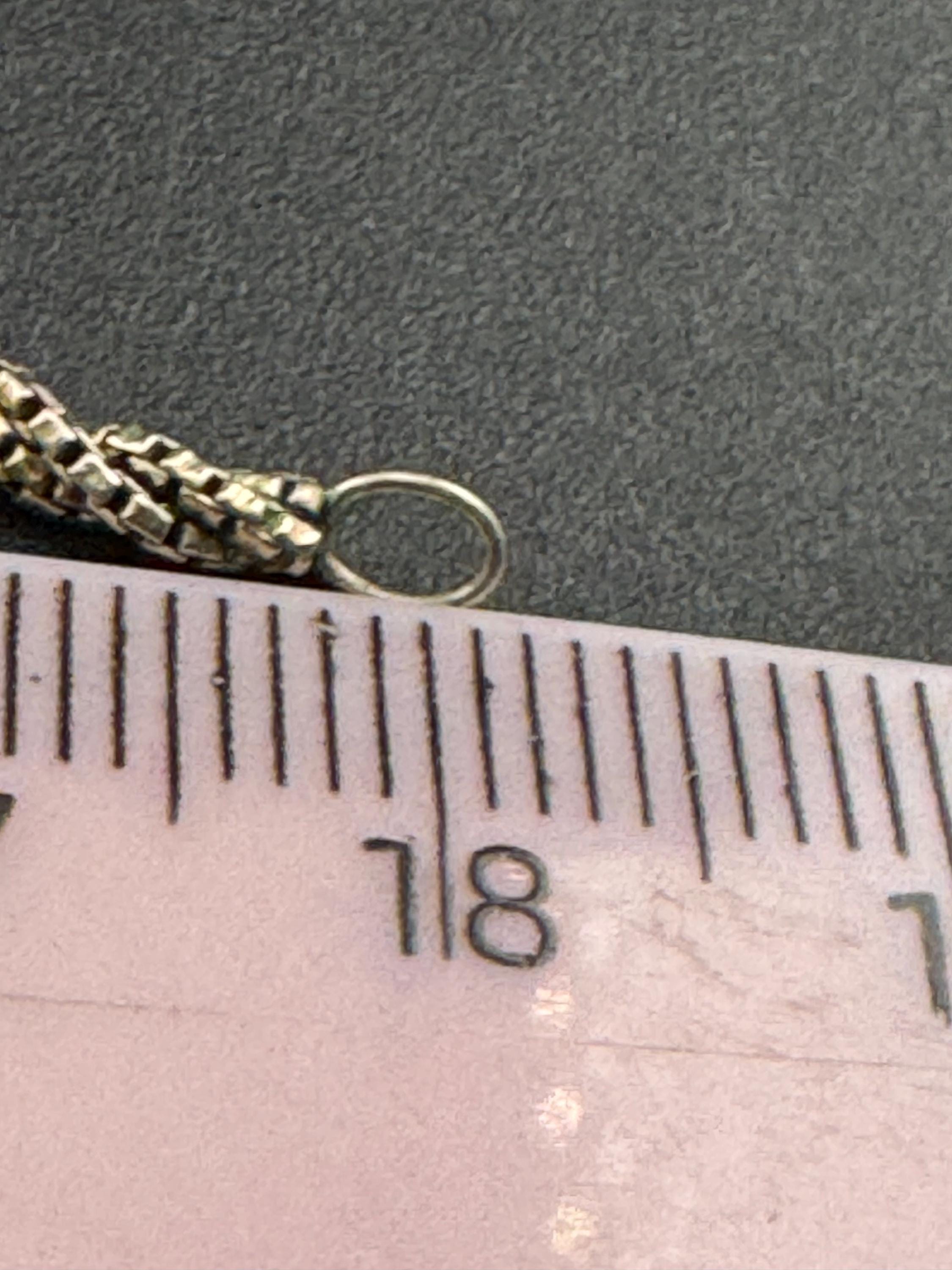 Vintage 925 Sterling silver fancy ornate link rope chain bracelet 18cm