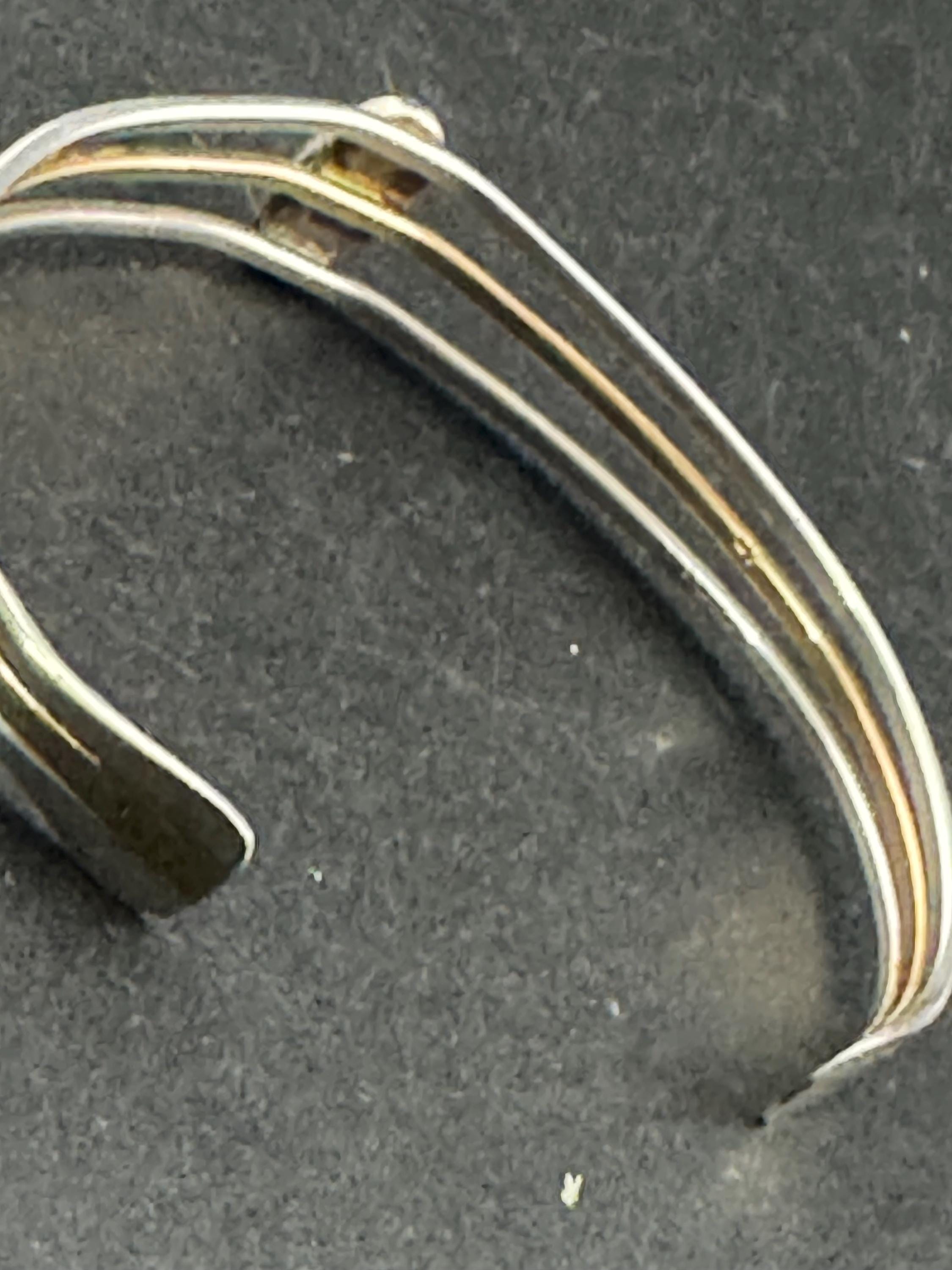 925 Sterling silver minimalist carnelian open bangle bracelet , gold  vermeil