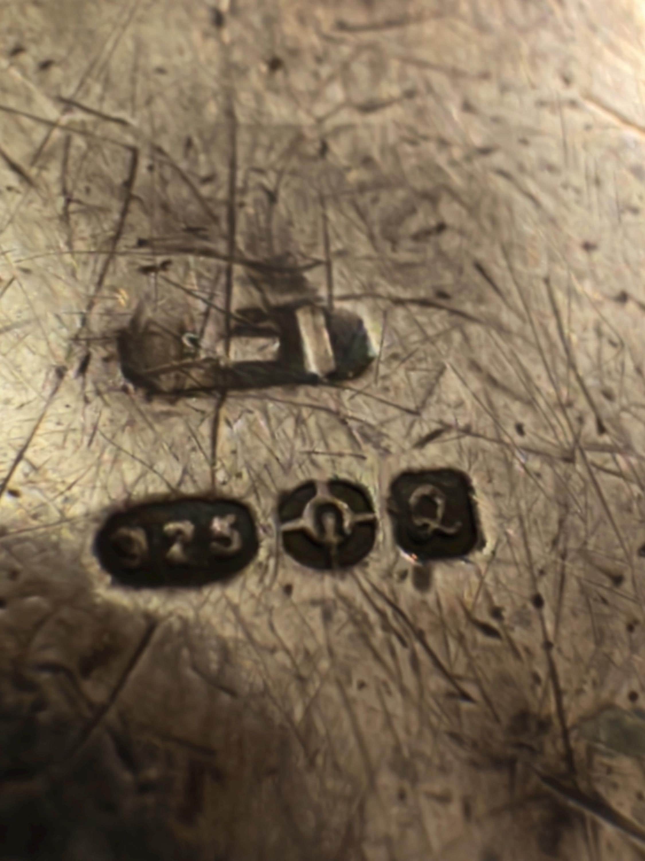 Vintage Silver Engraved Stamp case, Charm Pendant see description, stamped STERLING